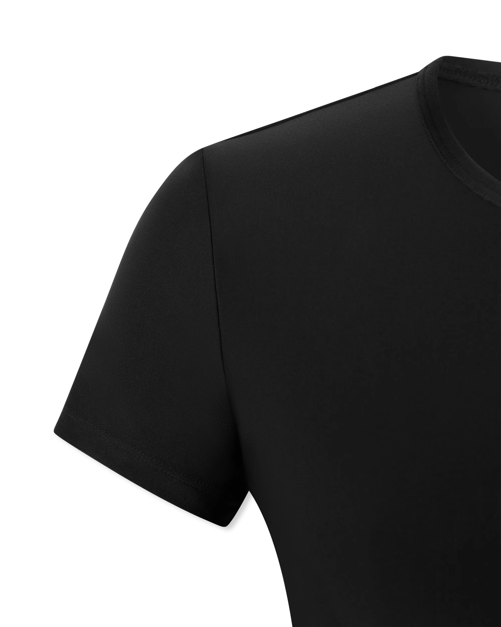 Logo ID Tag Print Cropped T-Shirt