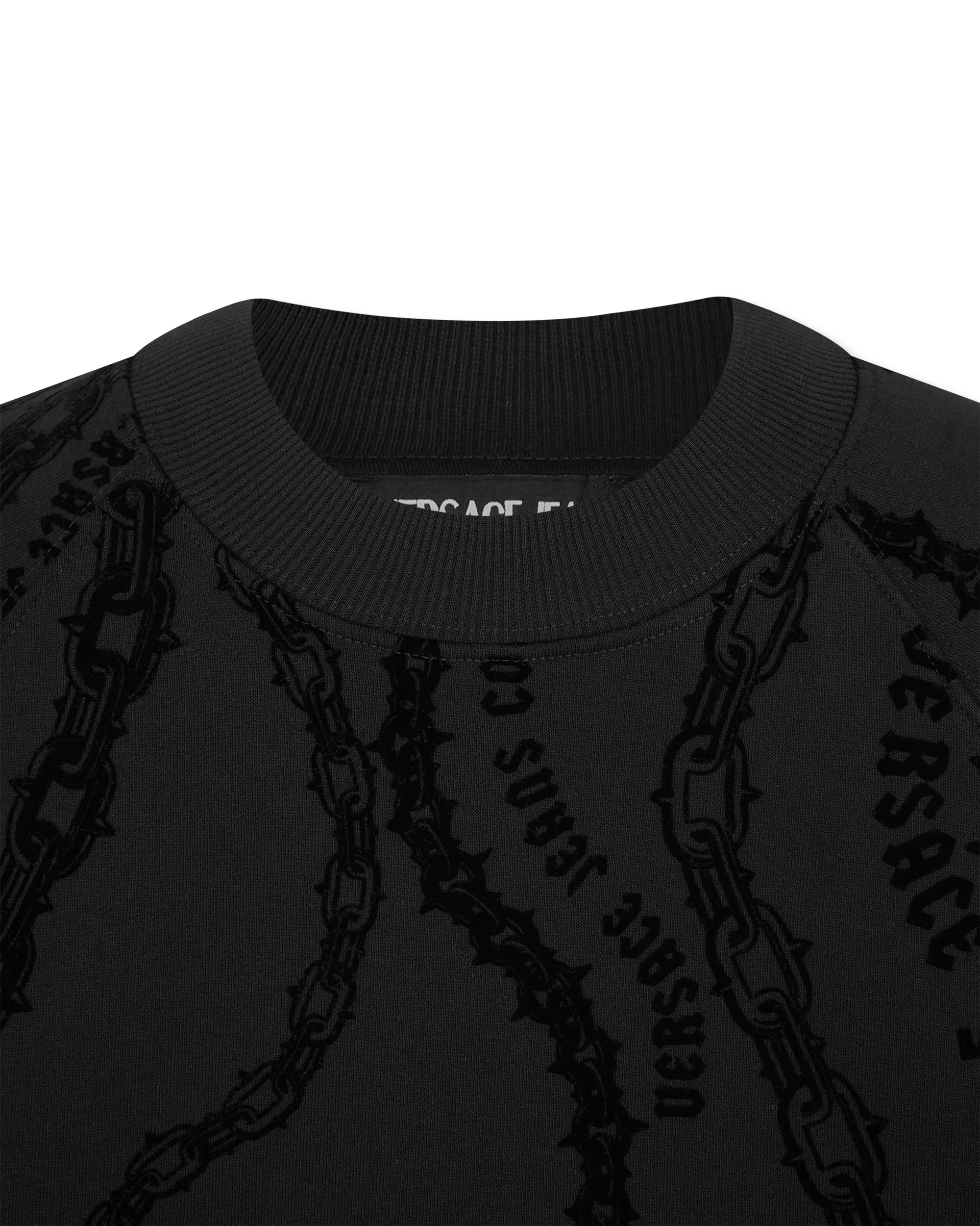 Chain Couture Relaxed-Fit Sweatshirt