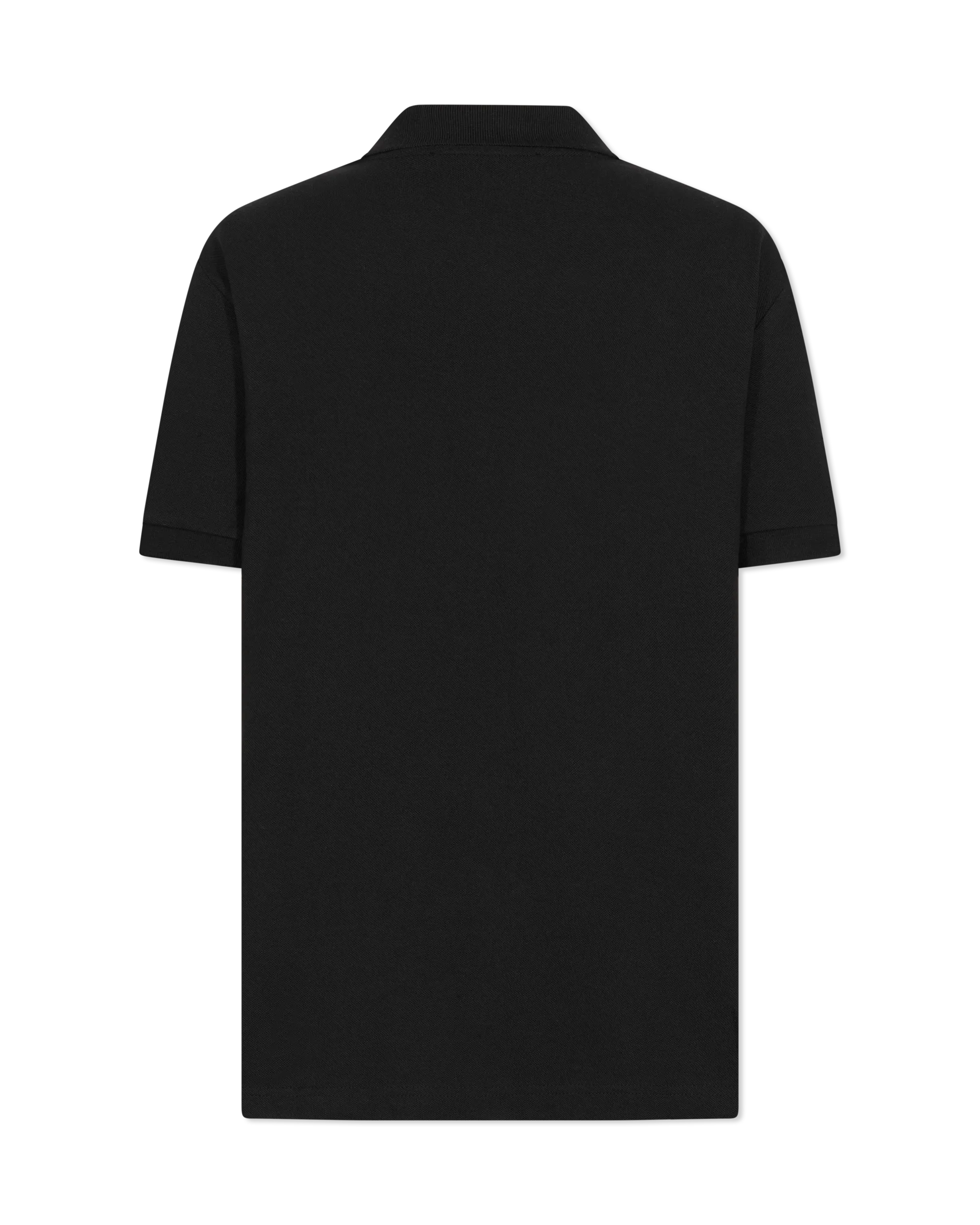 Black Cotton Logo Slim-Fit Polo Shirt by Versace Jeans Couture | DIHSAN
