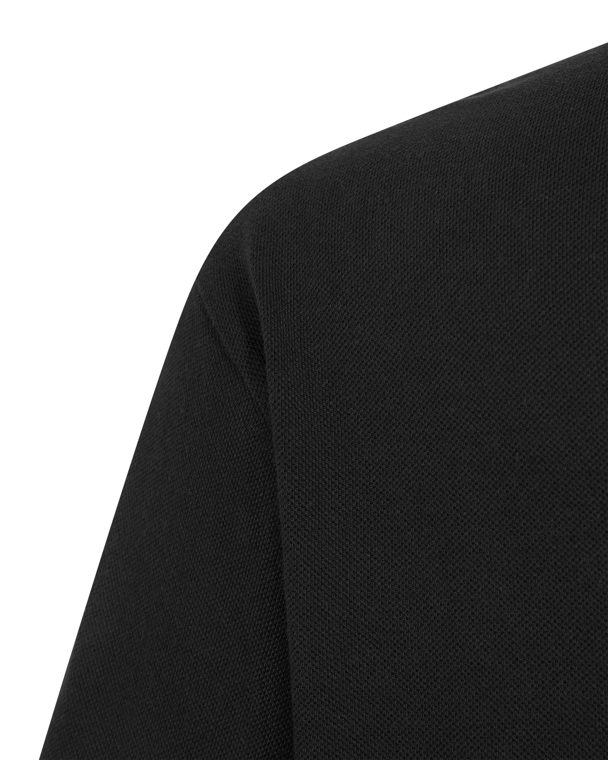 Black Cotton Logo Slim-Fit Polo Shirt by Versace Jeans Couture | DIHSAN