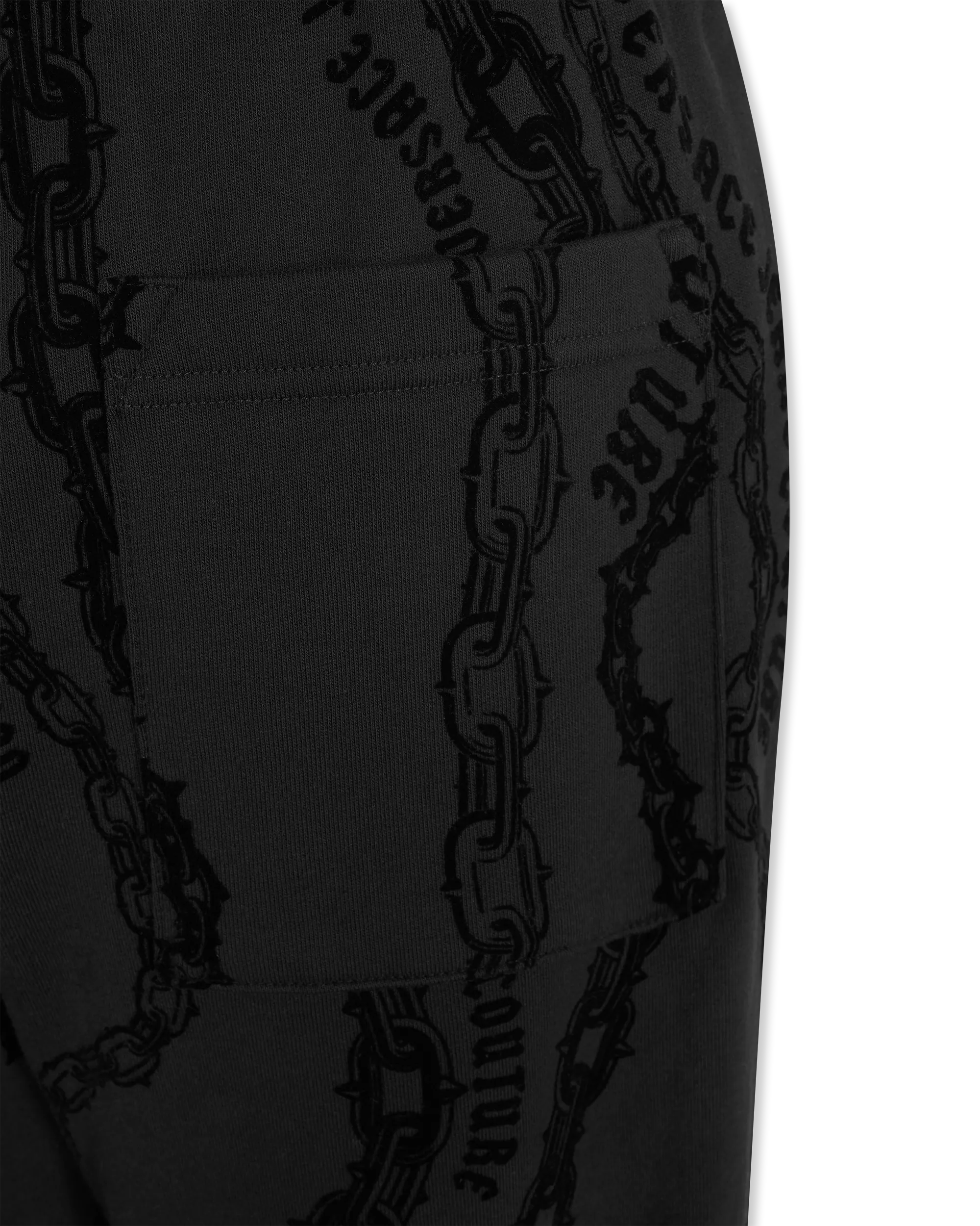 Chain Print Logo Drawstring Sweatpants