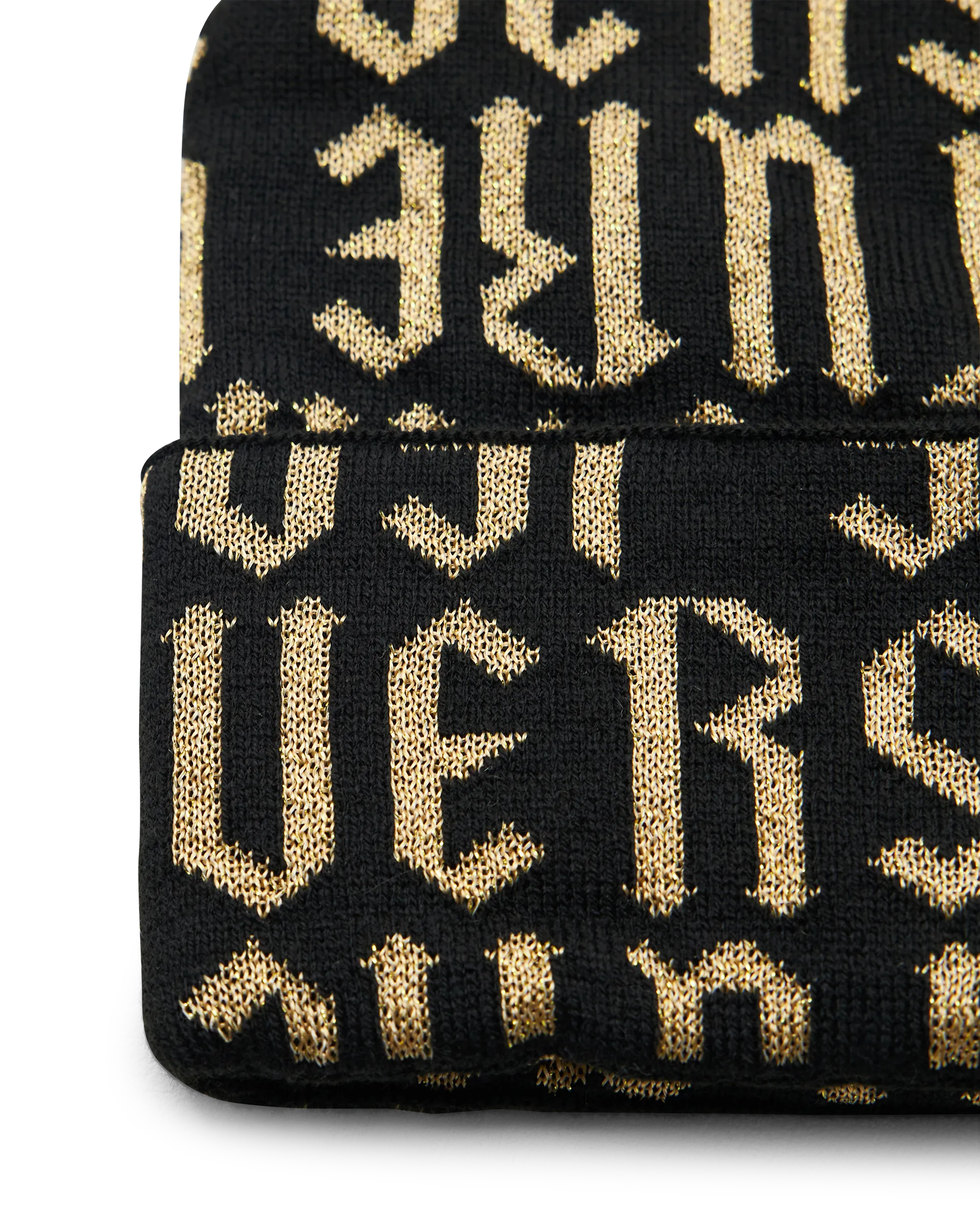 Intarsia Knit Logo Beanie