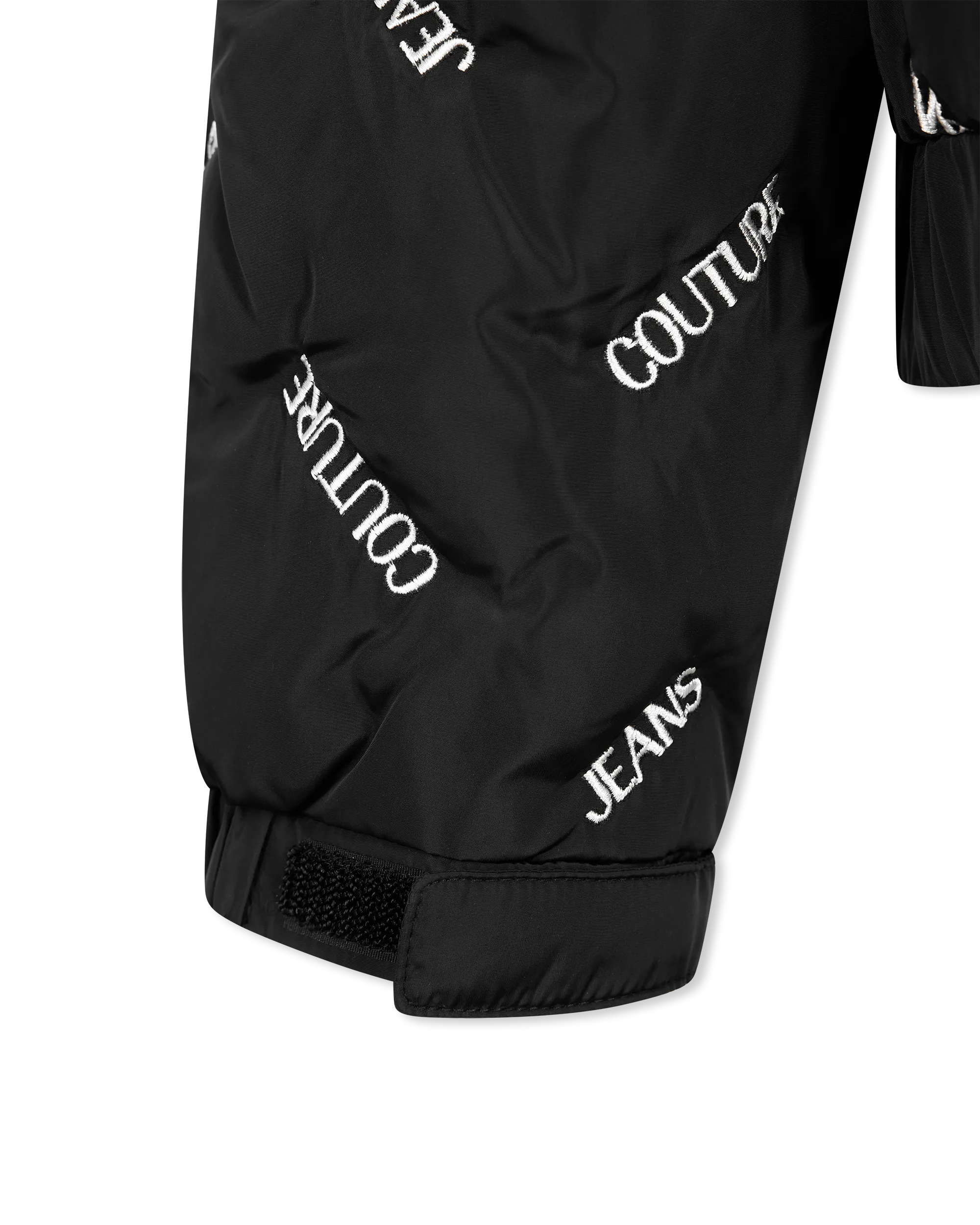 Chevron Logo Print Puffer Jacket