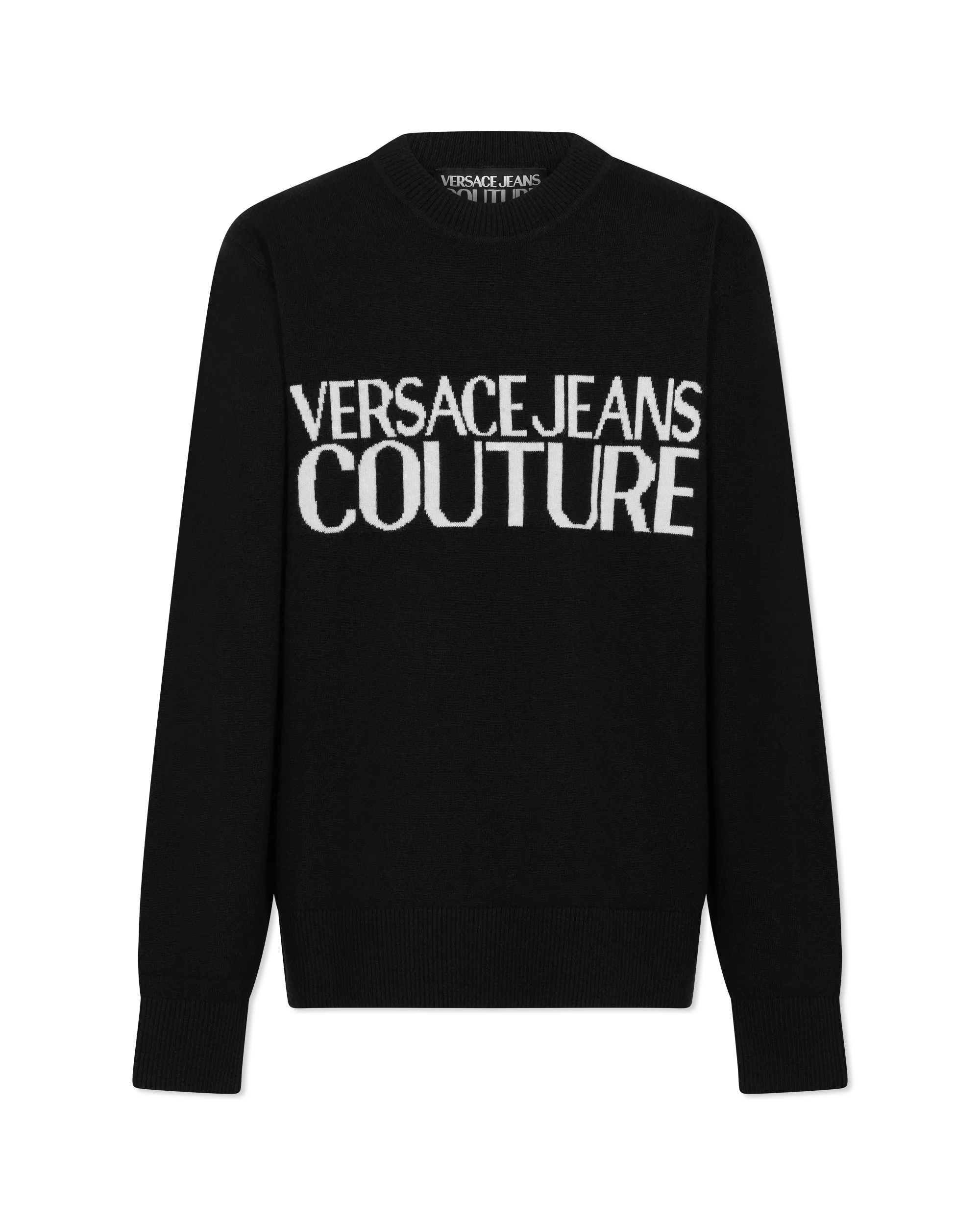 Intarsia-Knit Crewneck Sweater