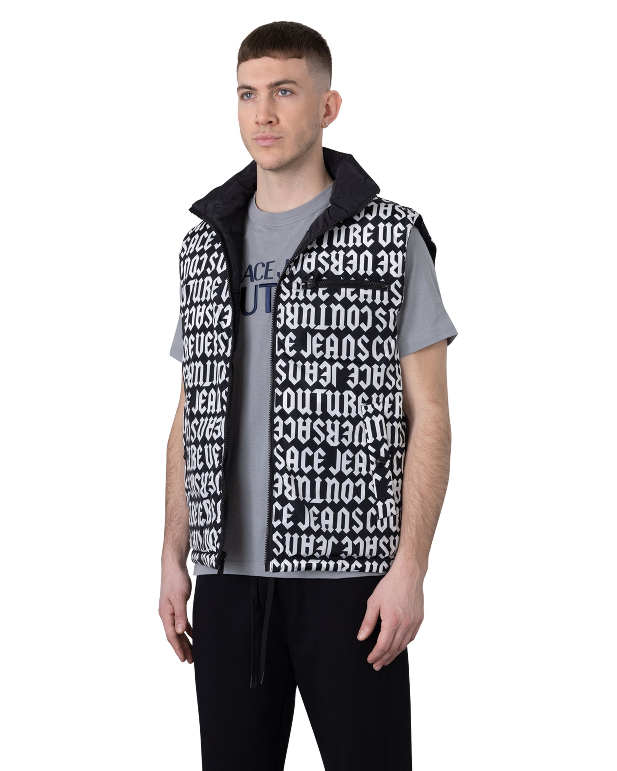 Logomania Reversible Puffer Vest