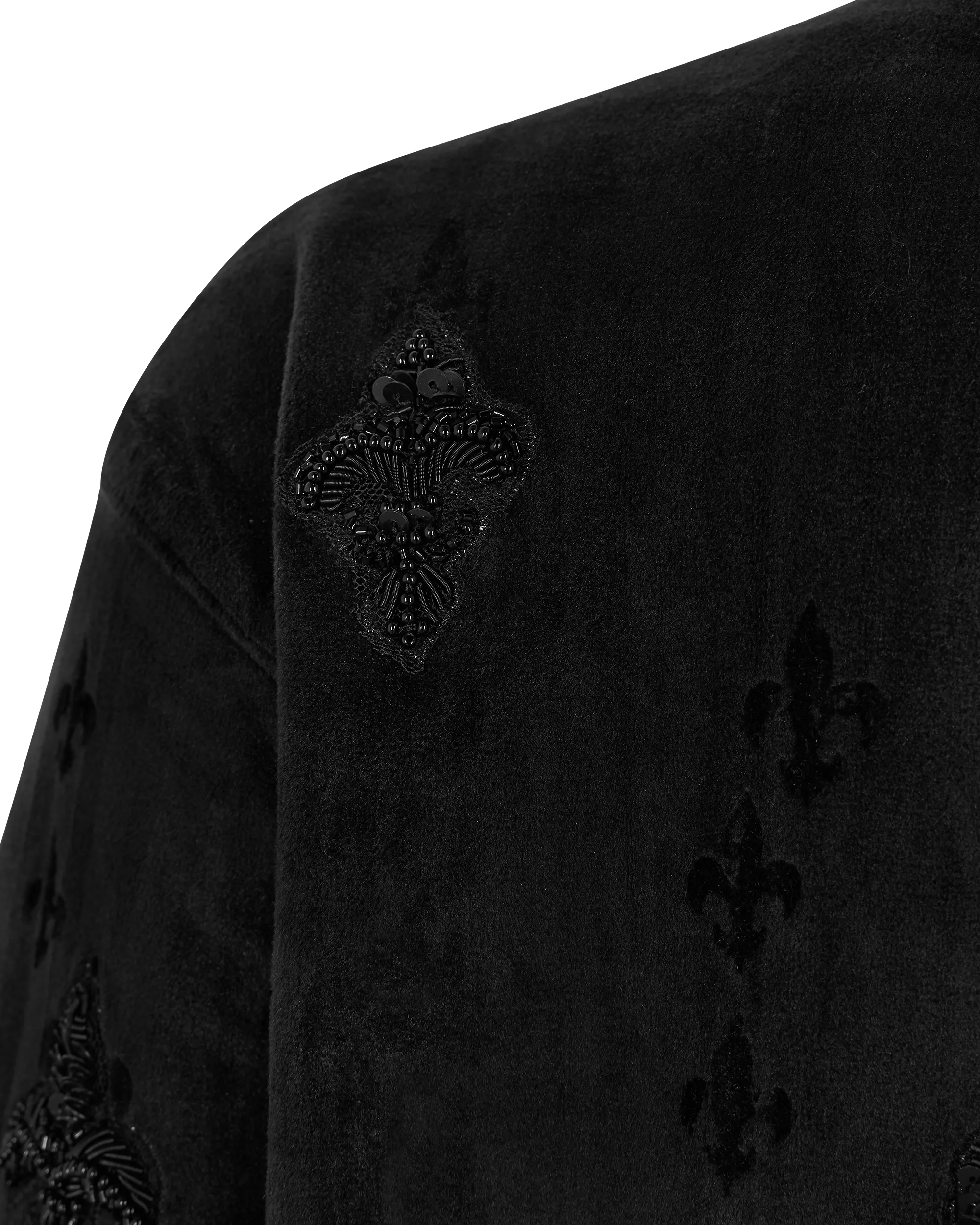 Clavier Velour Bomber Jacket