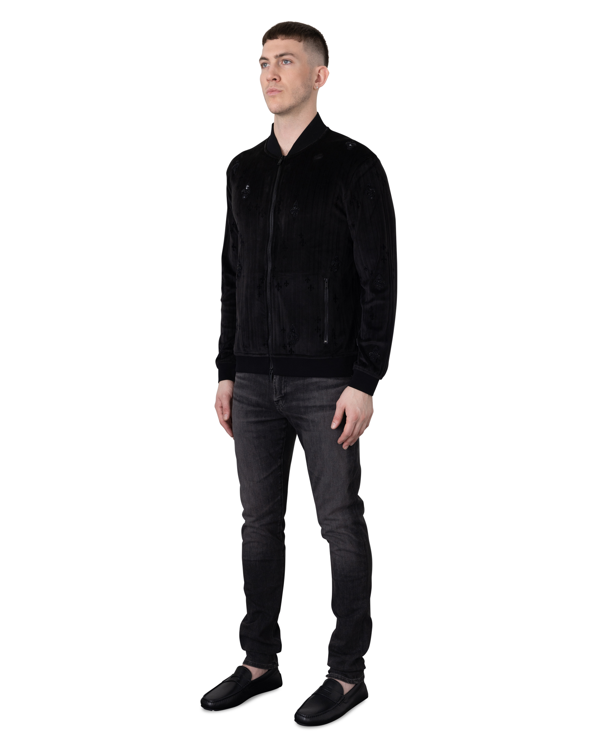 Clavier Velour Bomber Jacket