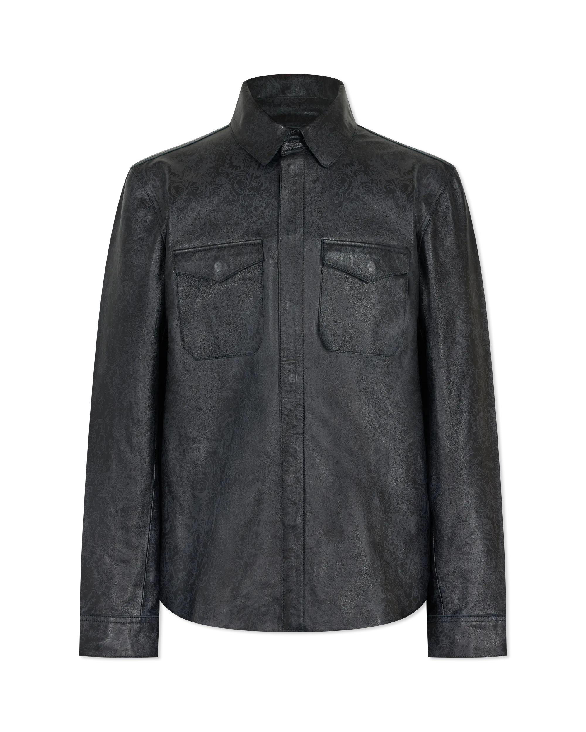 Travis Leather Shirt Jacket