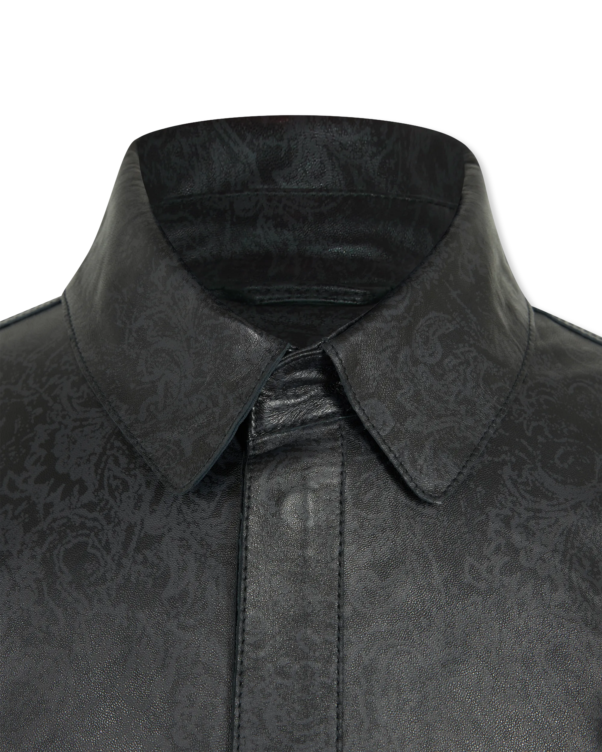 Travis Leather Shirt Jacket