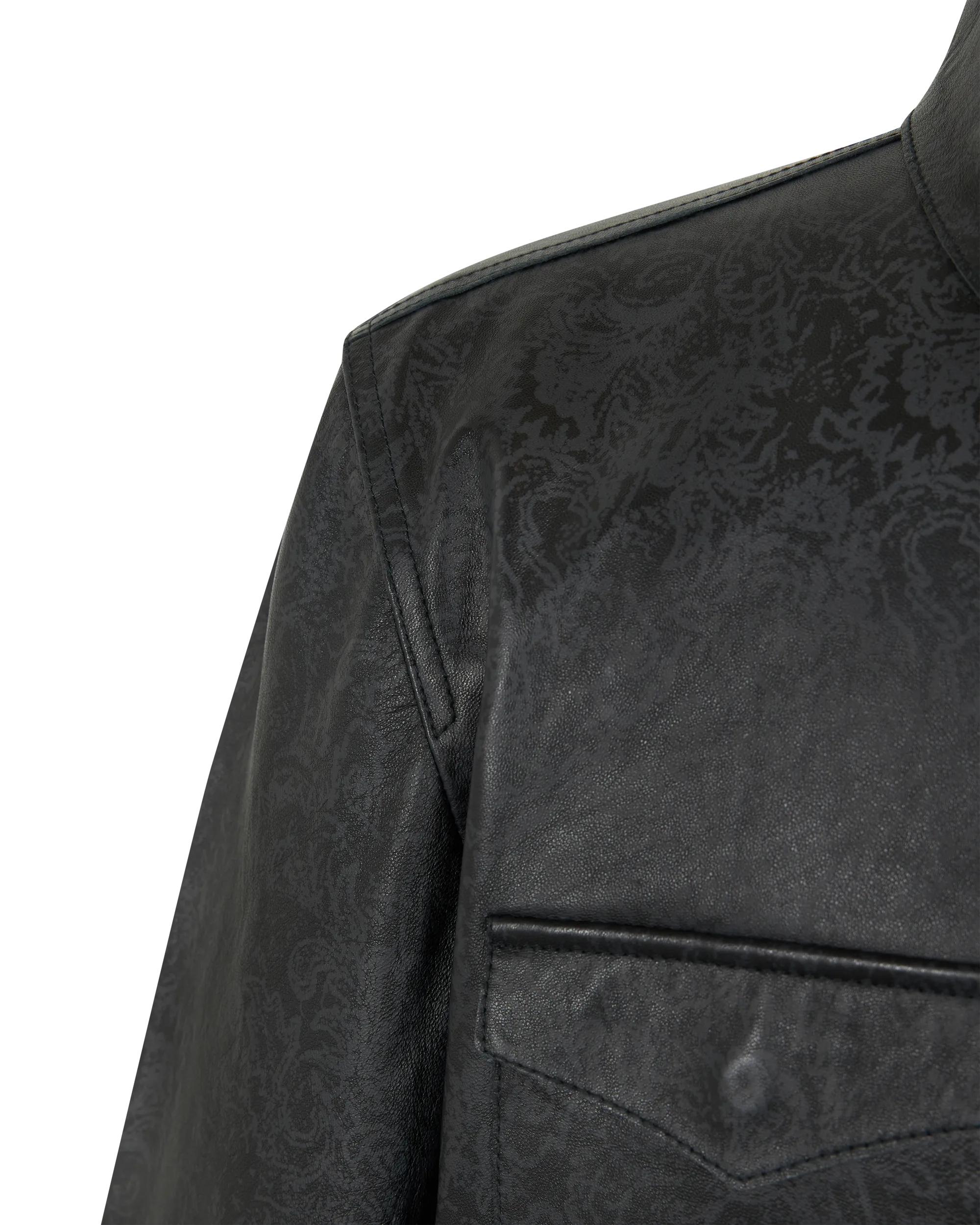 Travis Leather Shirt Jacket