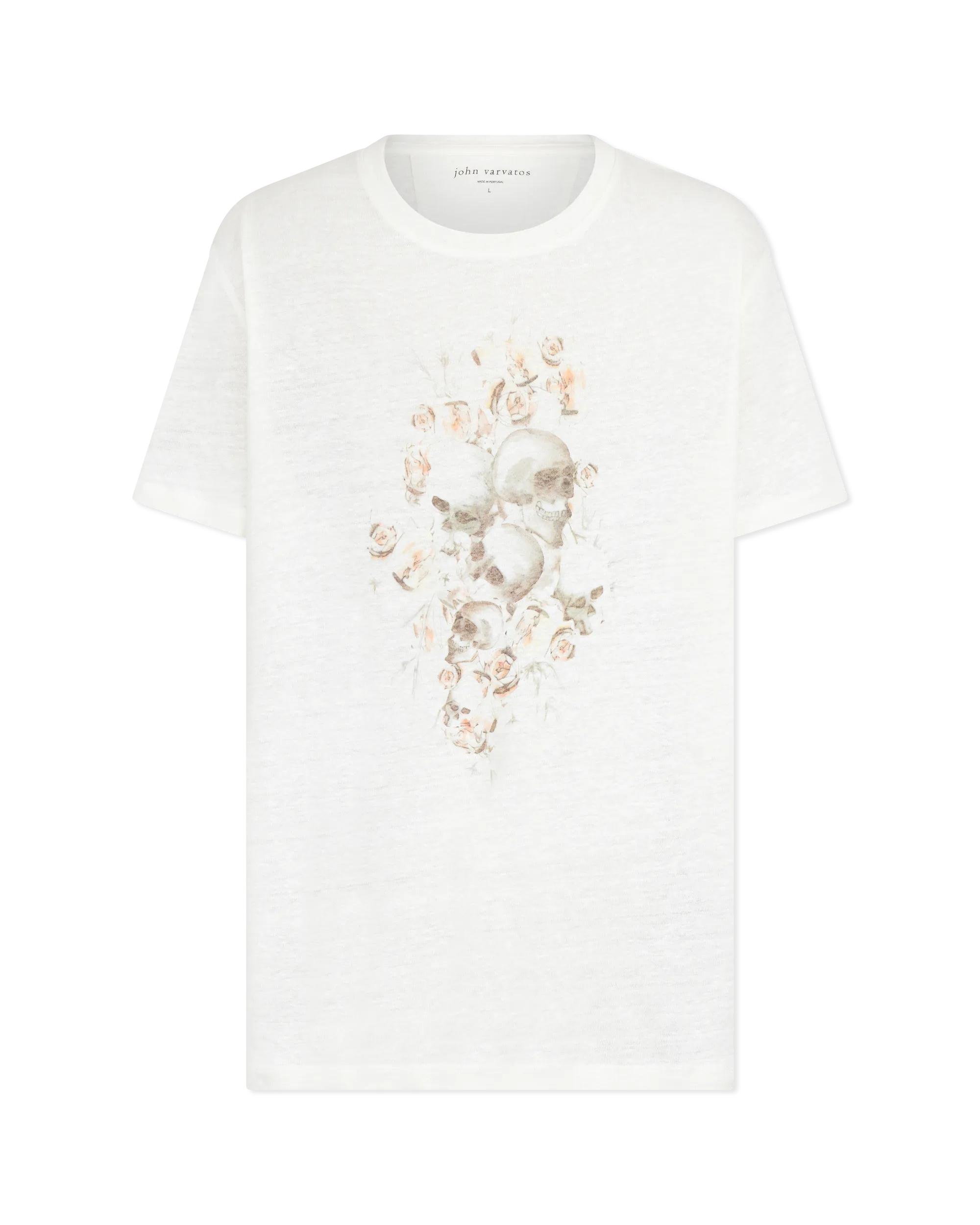 Floral Skull Crew T-shirt
