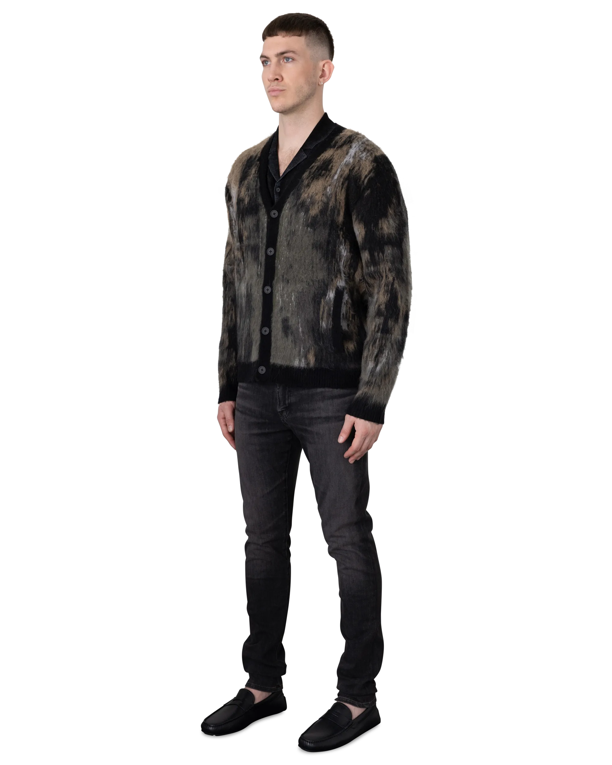 Dio Multi-Color Jacquard Cardigan
