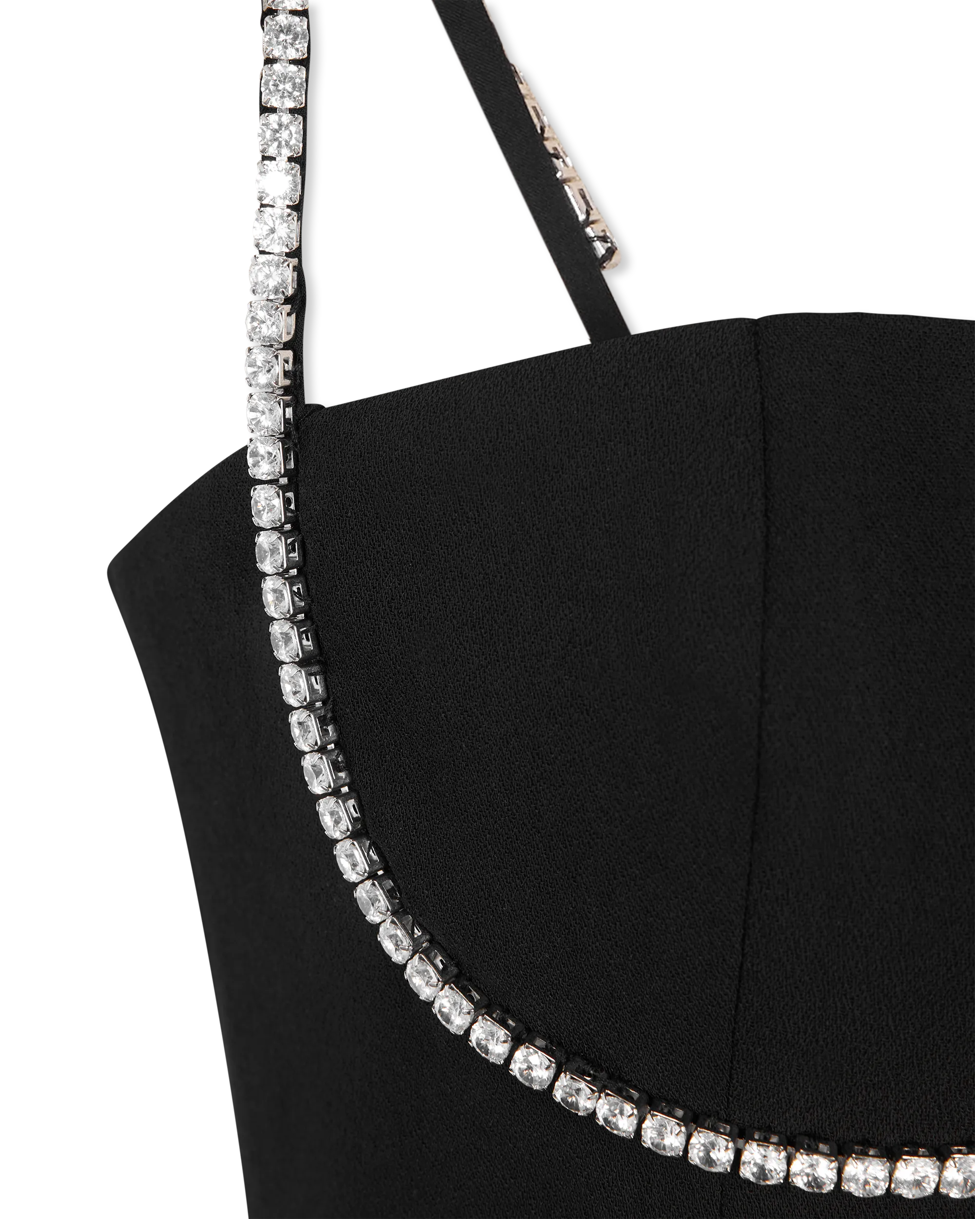 Sayu Crystal Halter Mini Cami Dress