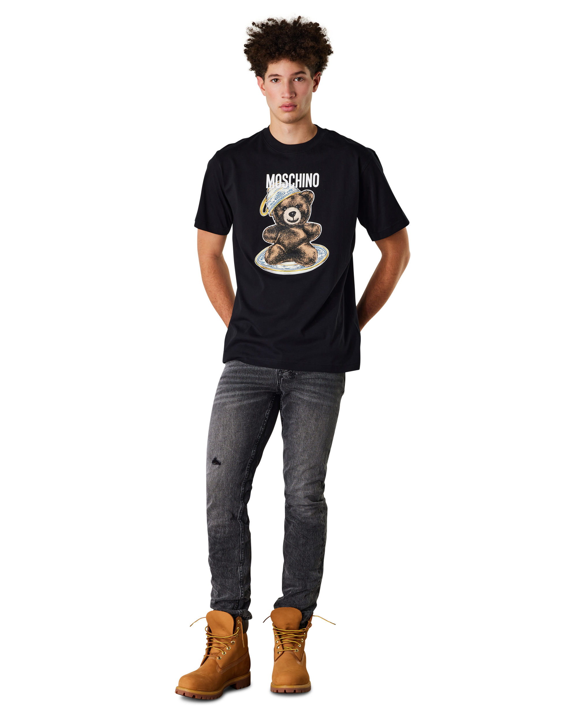 Moschino Teddy Bear Teacup Logo T-Shirt