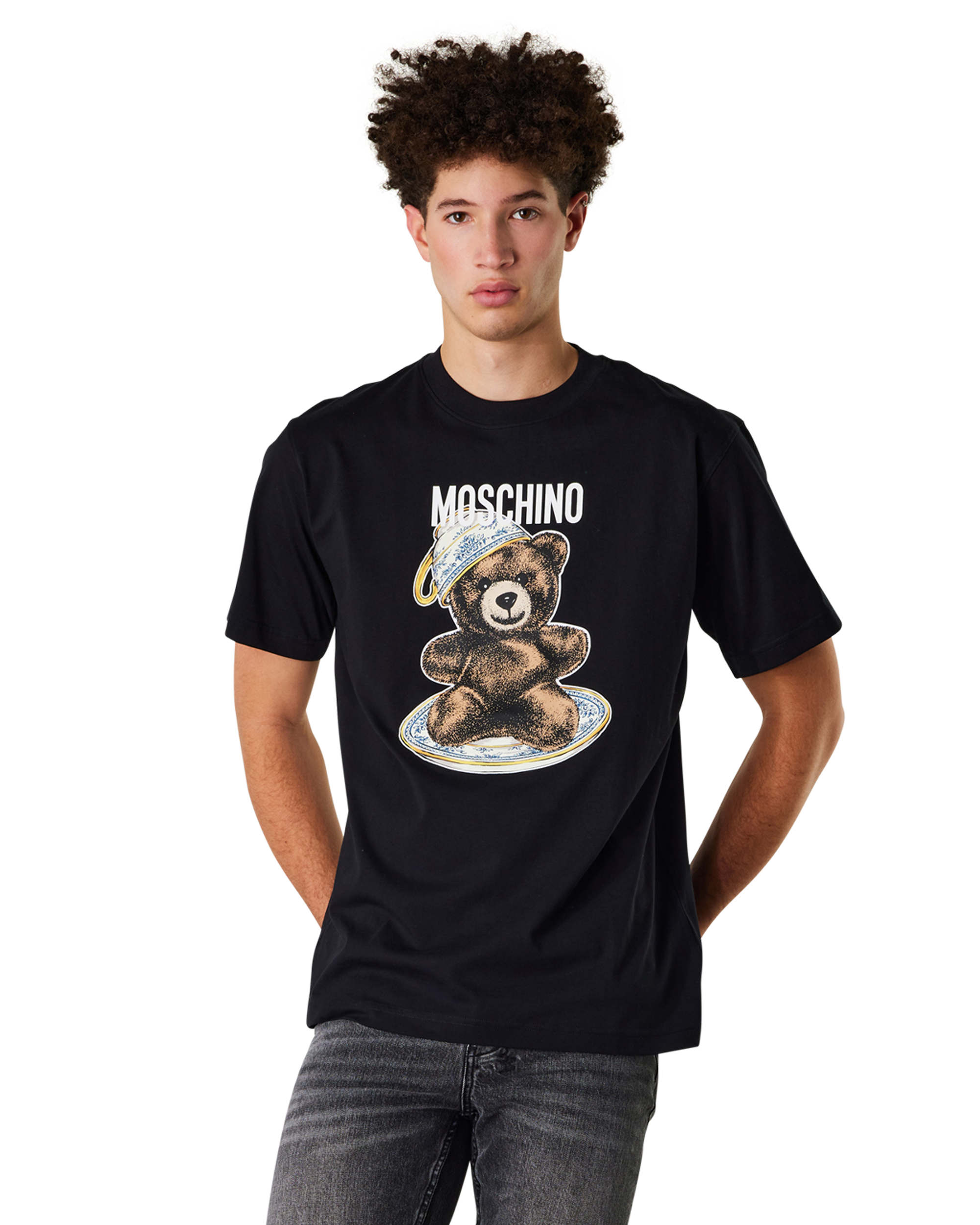 Moschino Teddy Bear Teacup Logo T-Shirt