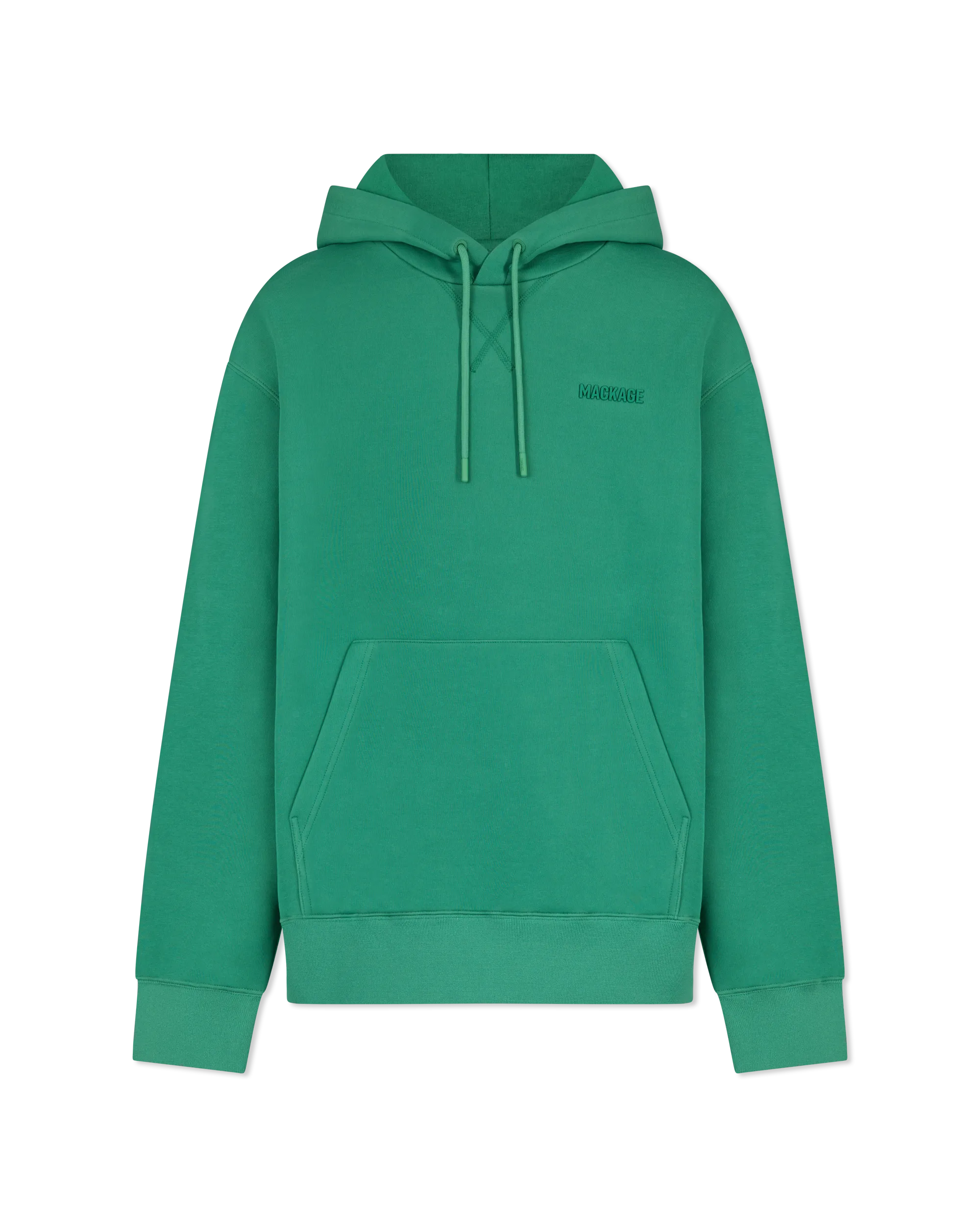 Leaf Green Cotton Mackage KRYSTIAN Double-Face Hoodie by Mackage | DIHSAN