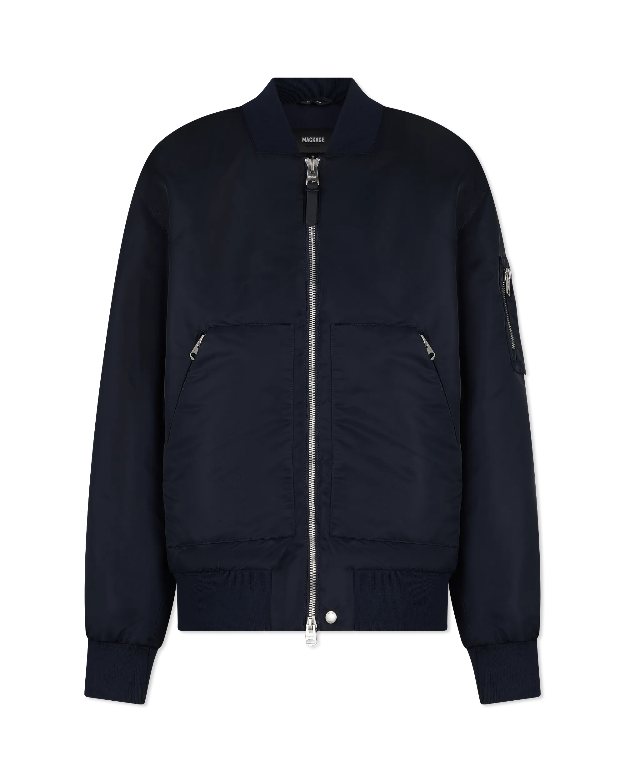 EMILIO Satin Bomber Jacket