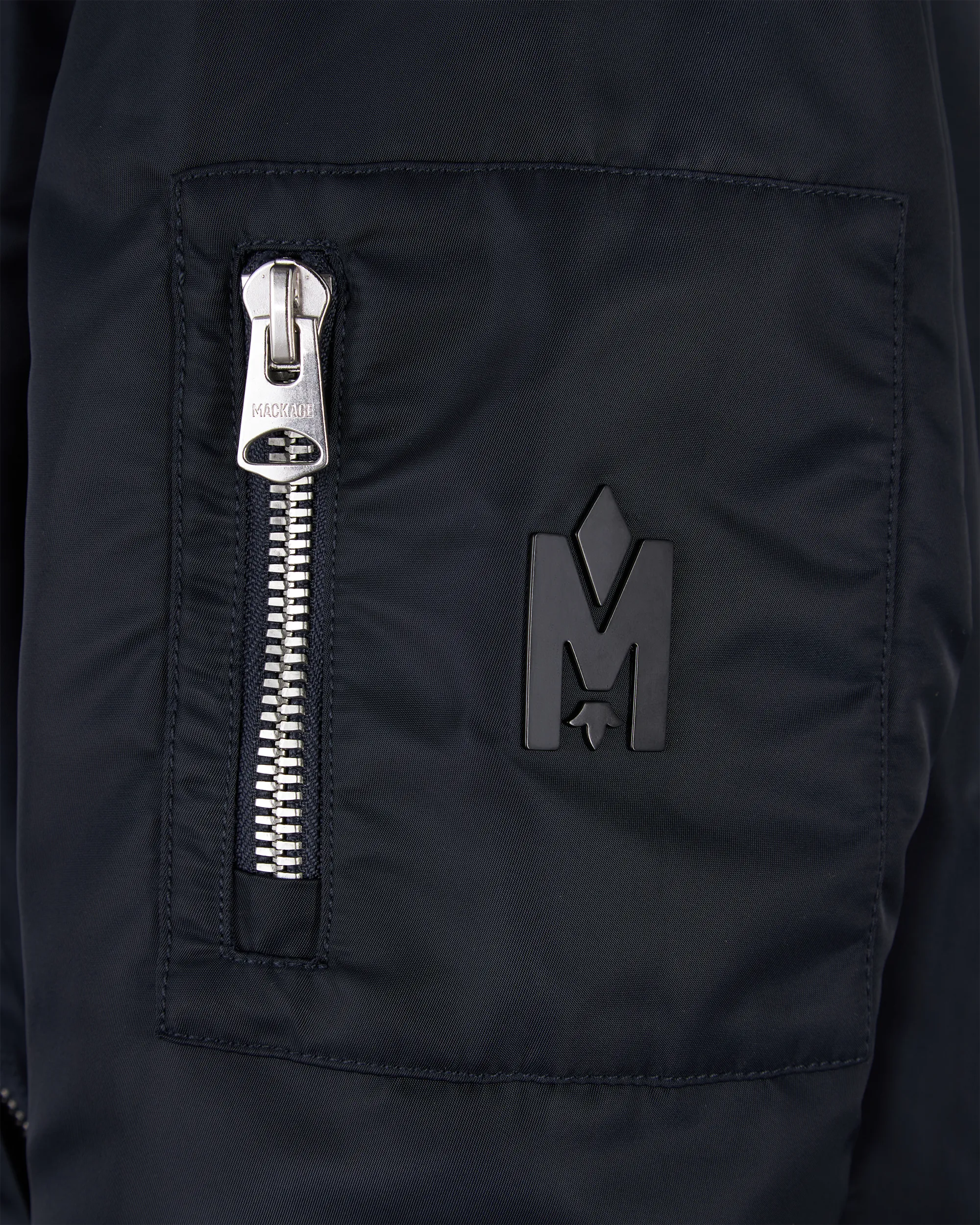 EMILIO Satin Bomber Jacket