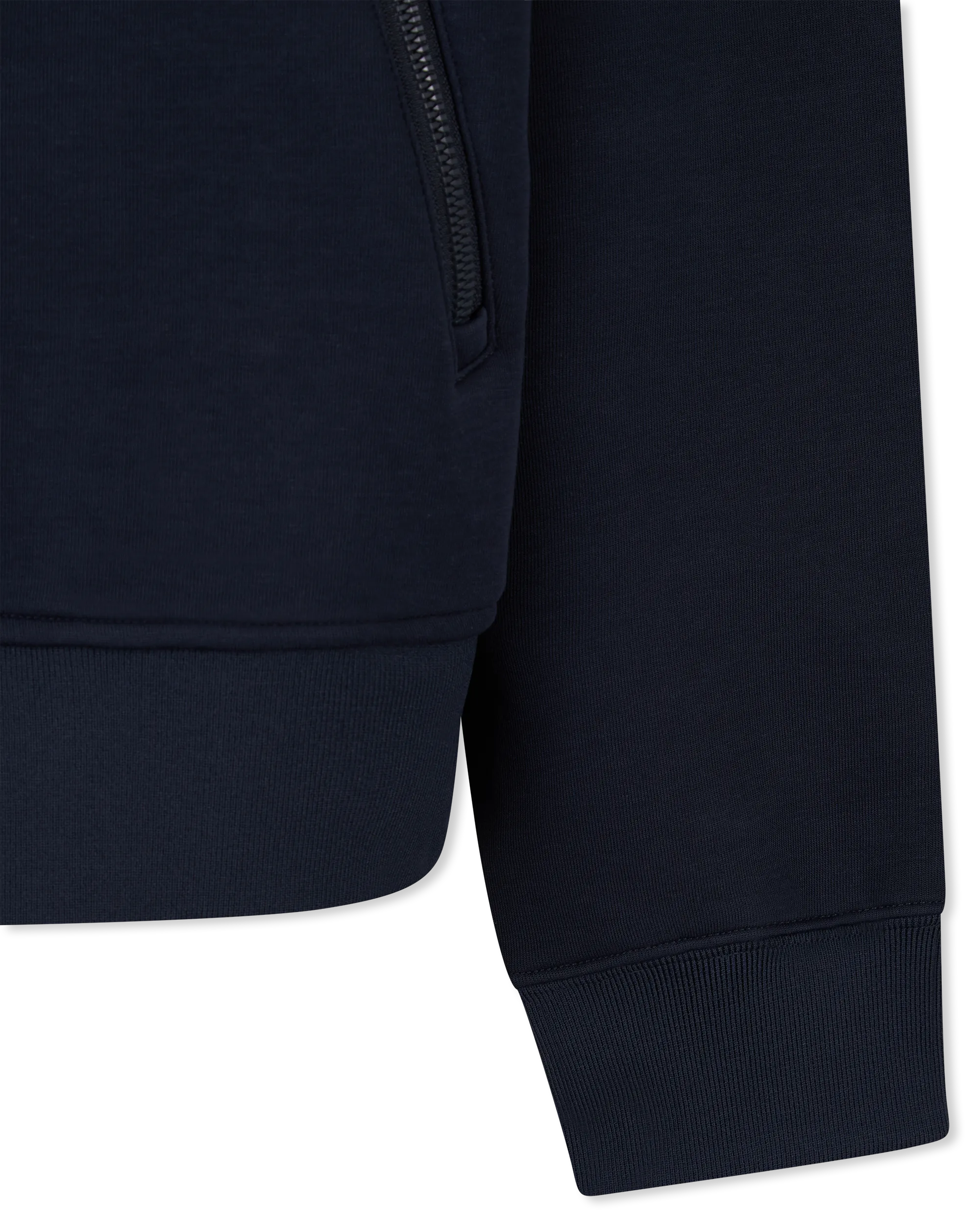 Navy Cotton Mackage KRYSTOS Double-Face Zip-Up Hoodie by Mackage | DIHSAN