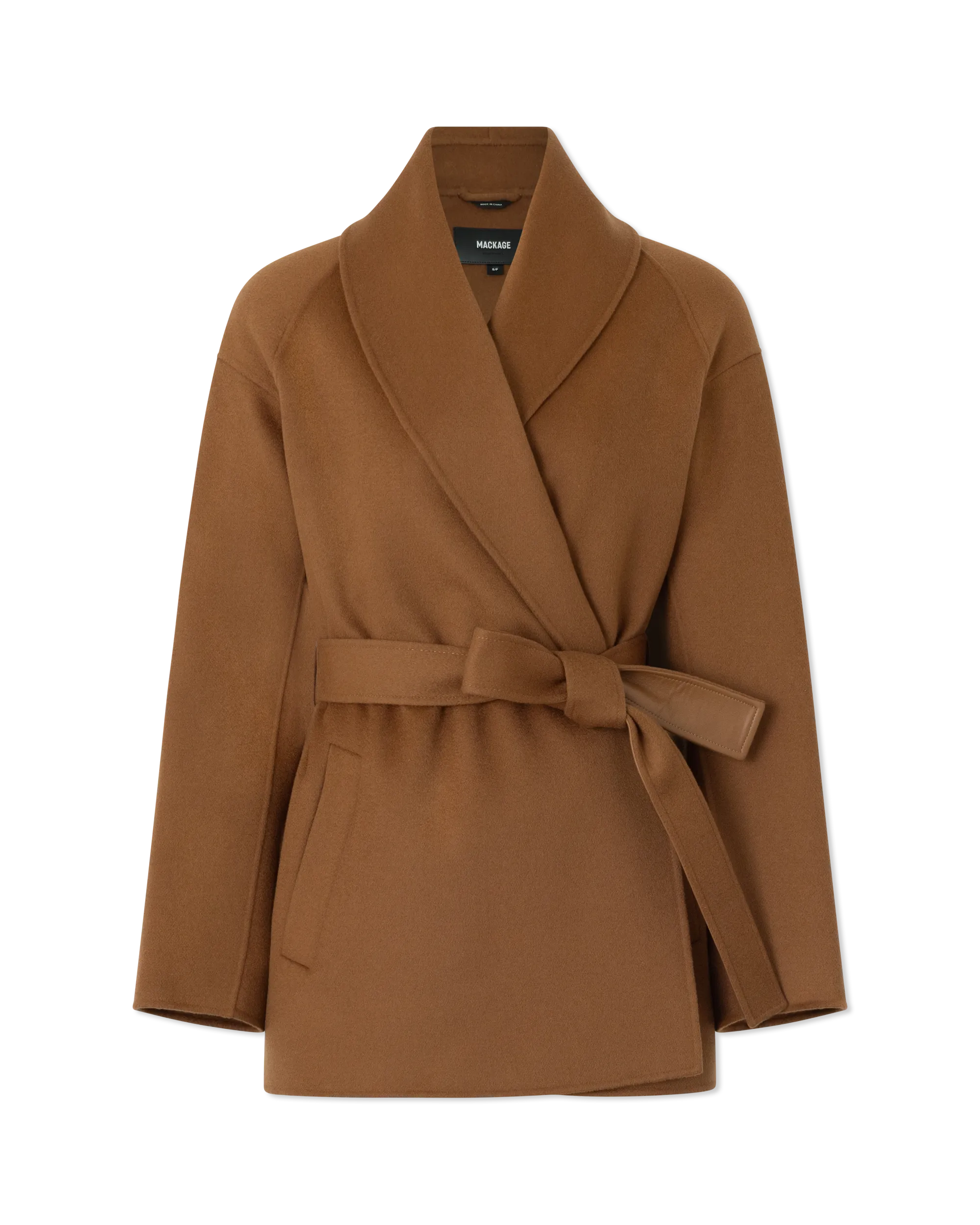 Mackage TYRA Double-Face Wool Robe Jacket