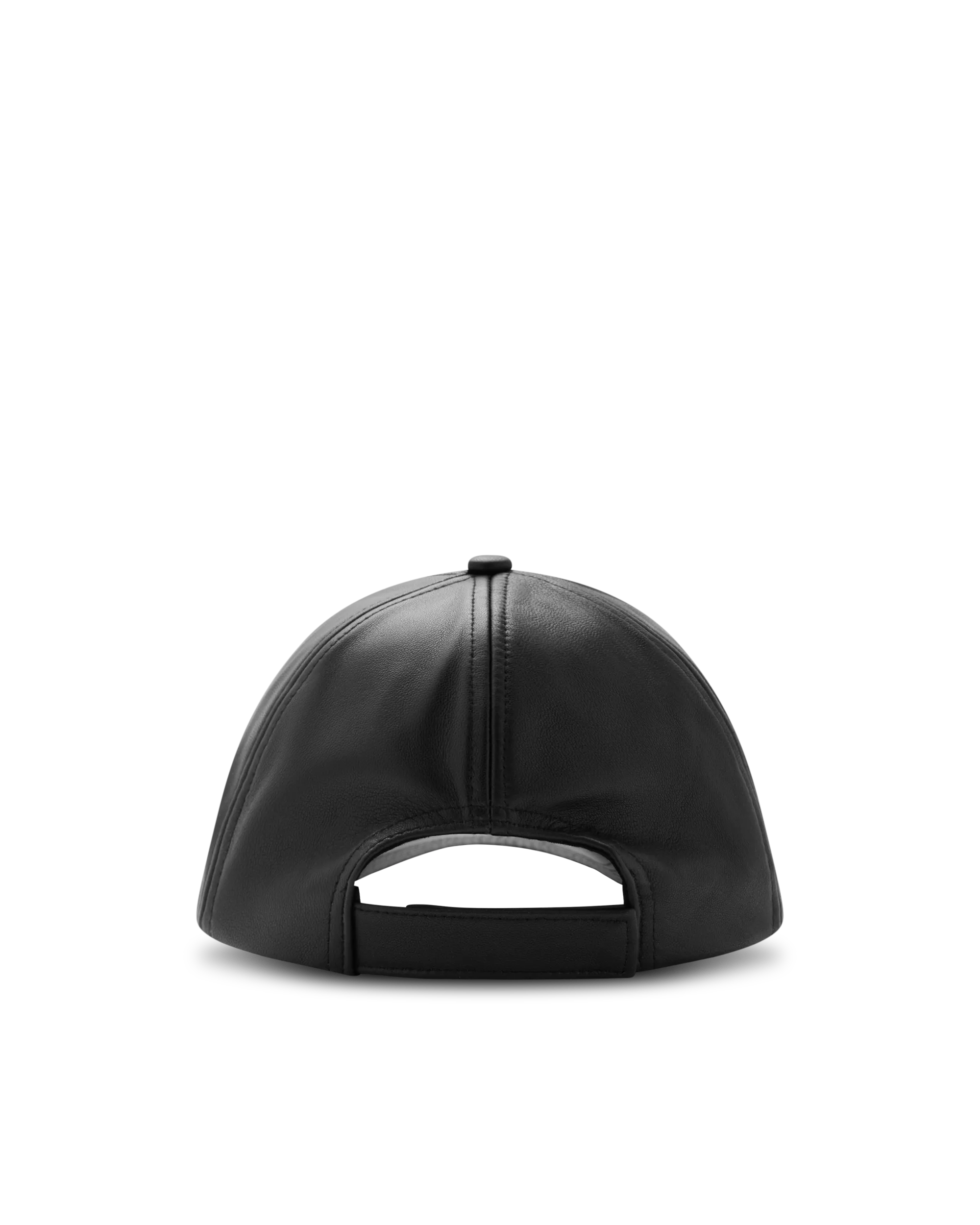 Mackage ANDERSON-L Leather Logo Baseball Cap