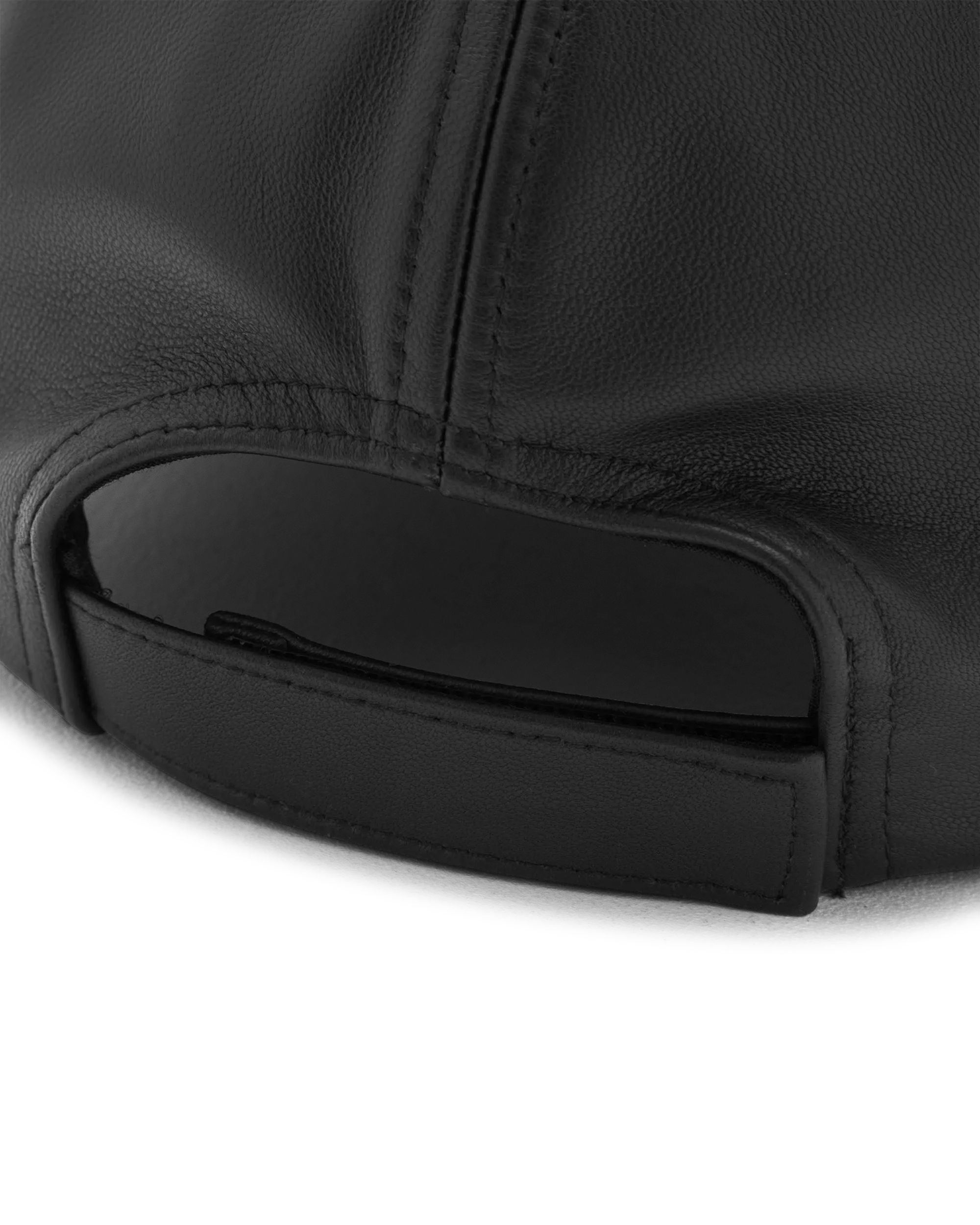 Mackage ANDERSON-L Leather Logo Baseball Cap