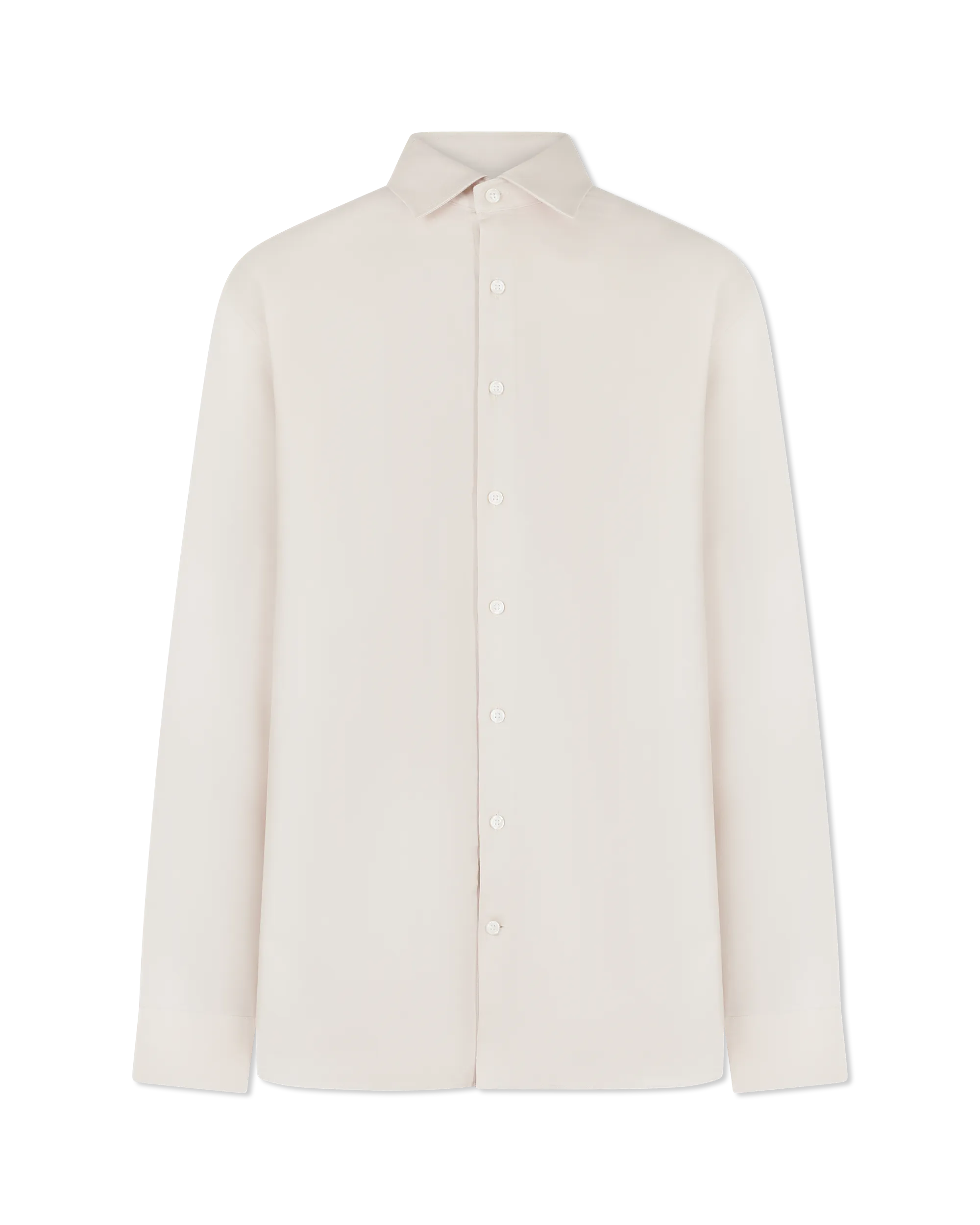 Oatmeal/White Organic Blend Selected Slim Fit Stretch Performance Shirt by Selected | DIHSAN