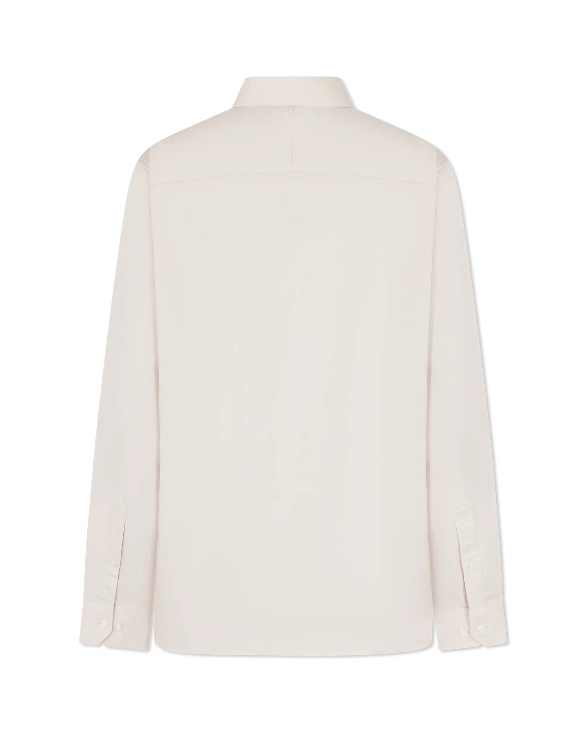 Oatmeal/White Organic Blend Selected Slim Fit Stretch Performance Shirt by Selected | DIHSAN
