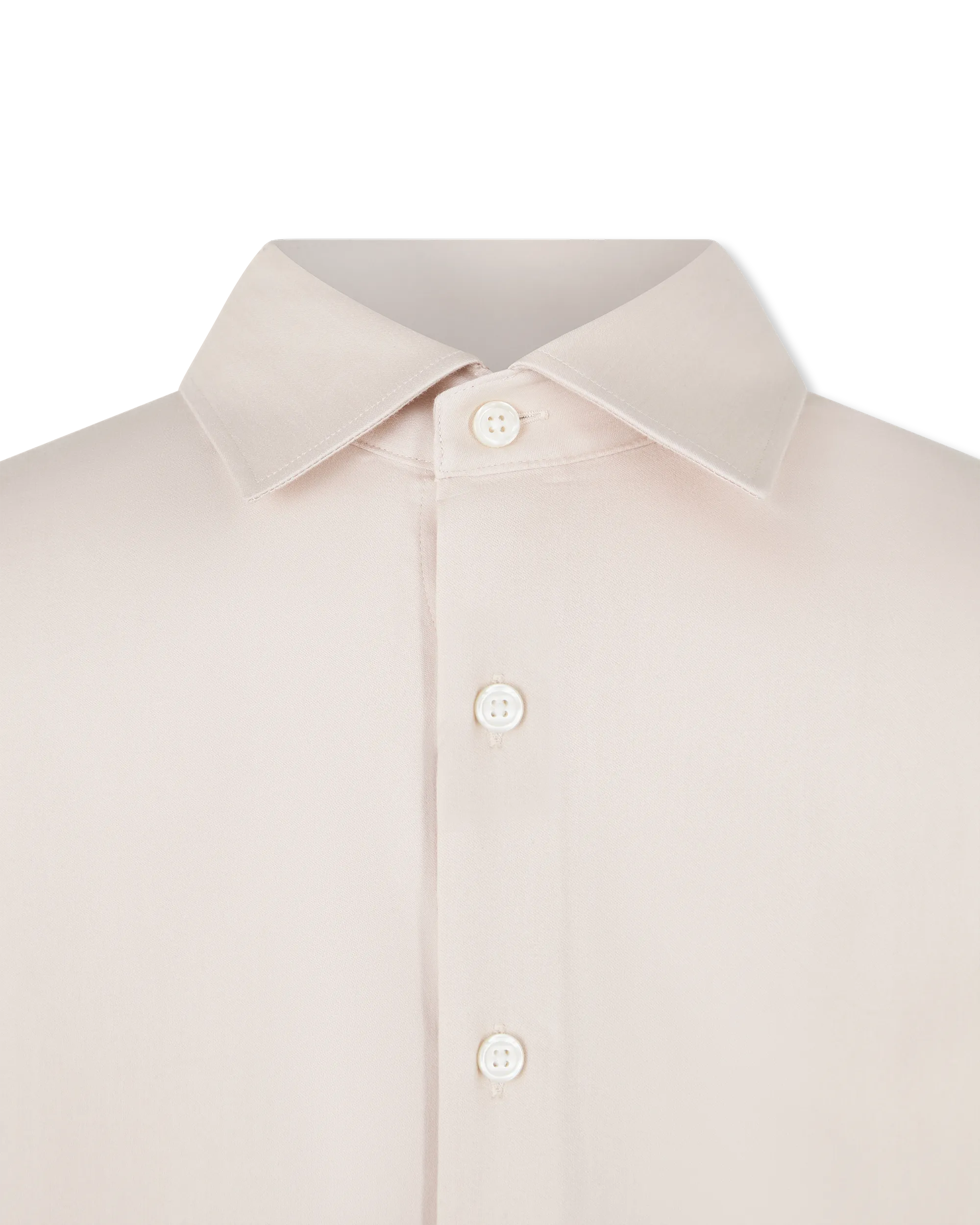 Oatmeal/White Organic Blend Selected Slim Fit Stretch Performance Shirt by Selected | DIHSAN