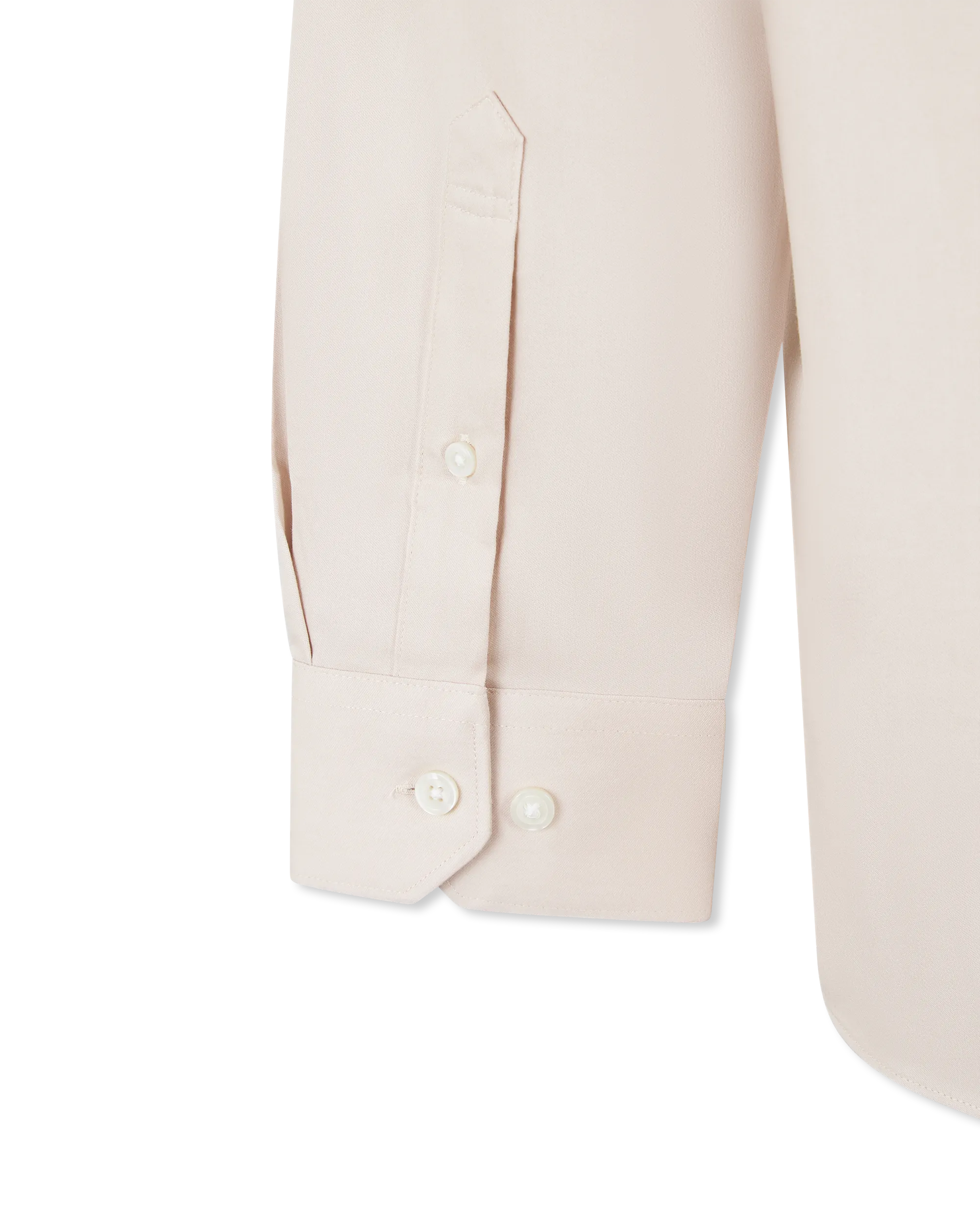 Oatmeal/White Organic Blend Selected Slim Fit Stretch Performance Shirt by Selected | DIHSAN