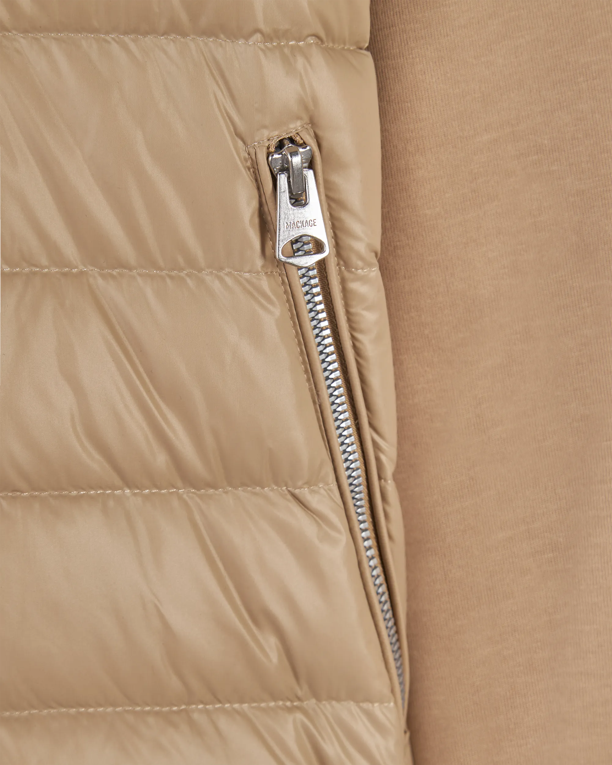 Collin-R Nano Down Mixed Media Bomber Jacket