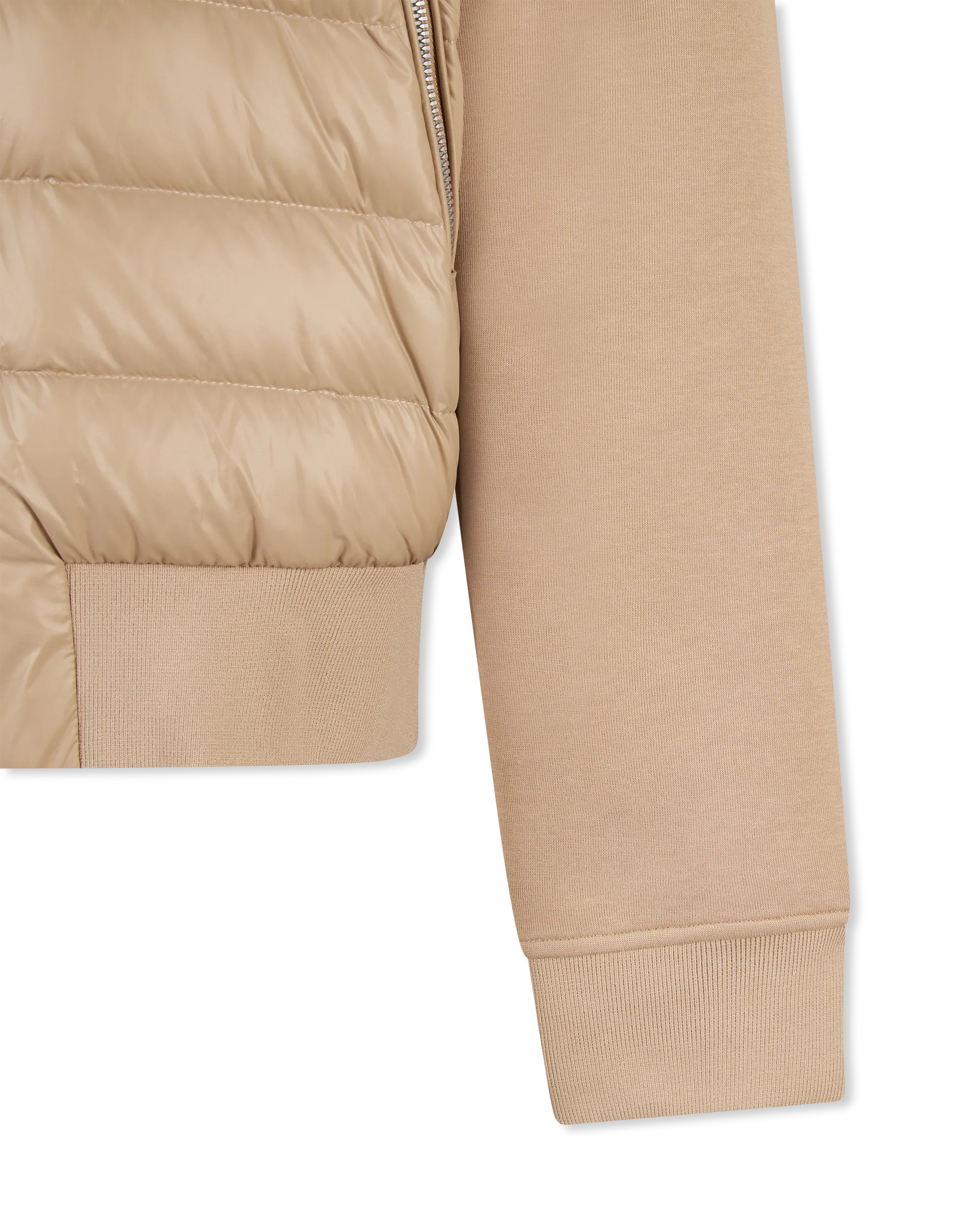 Collin-R Nano Down Mixed Media Bomber Jacket