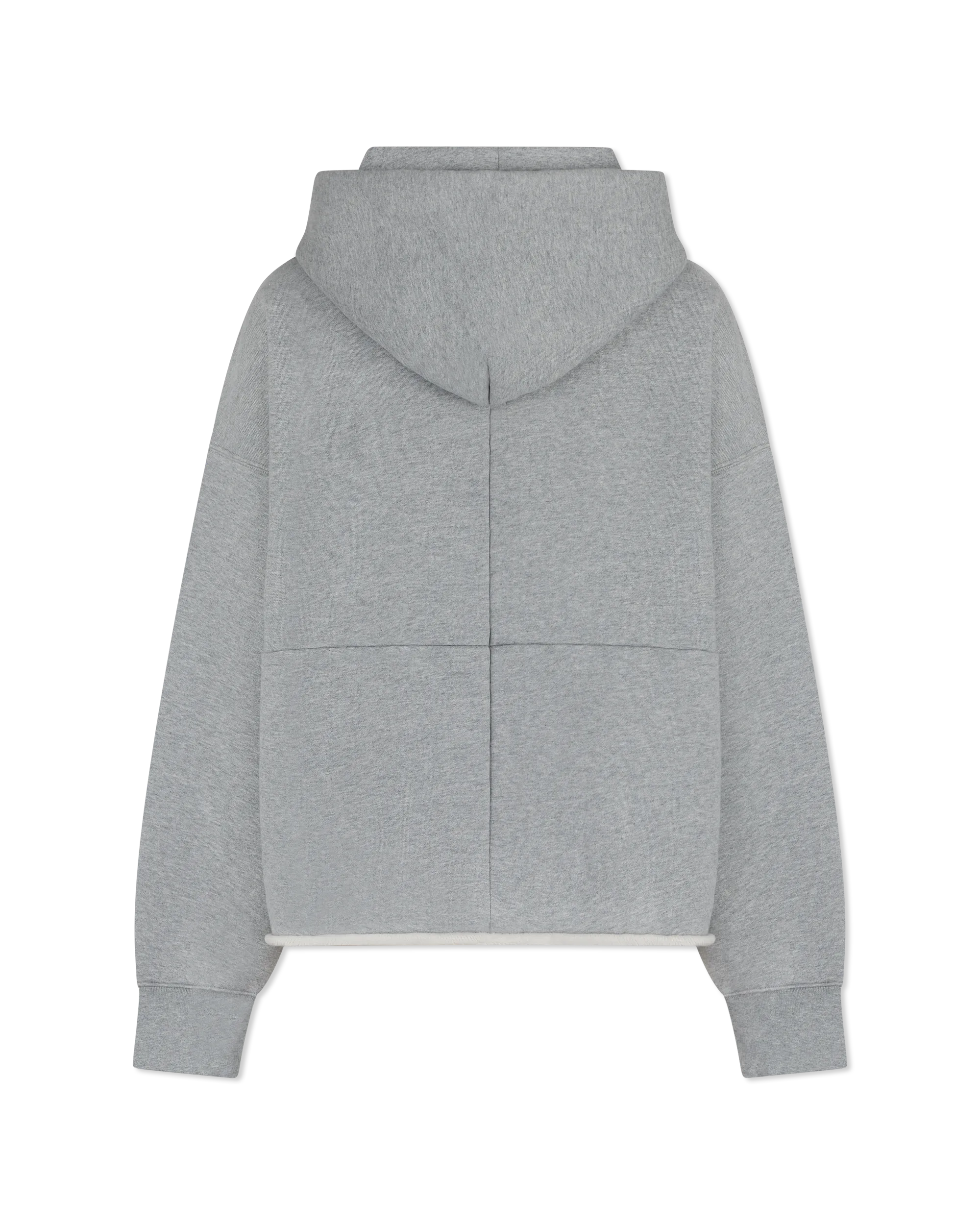 Purple Jeans Distressed Cropped French Terry Hoody