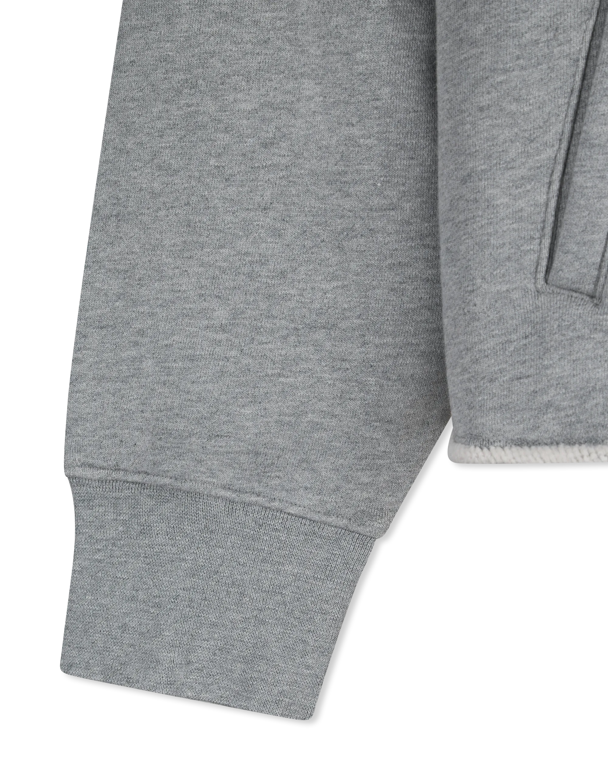 Purple Jeans Distressed Cropped French Terry Hoody