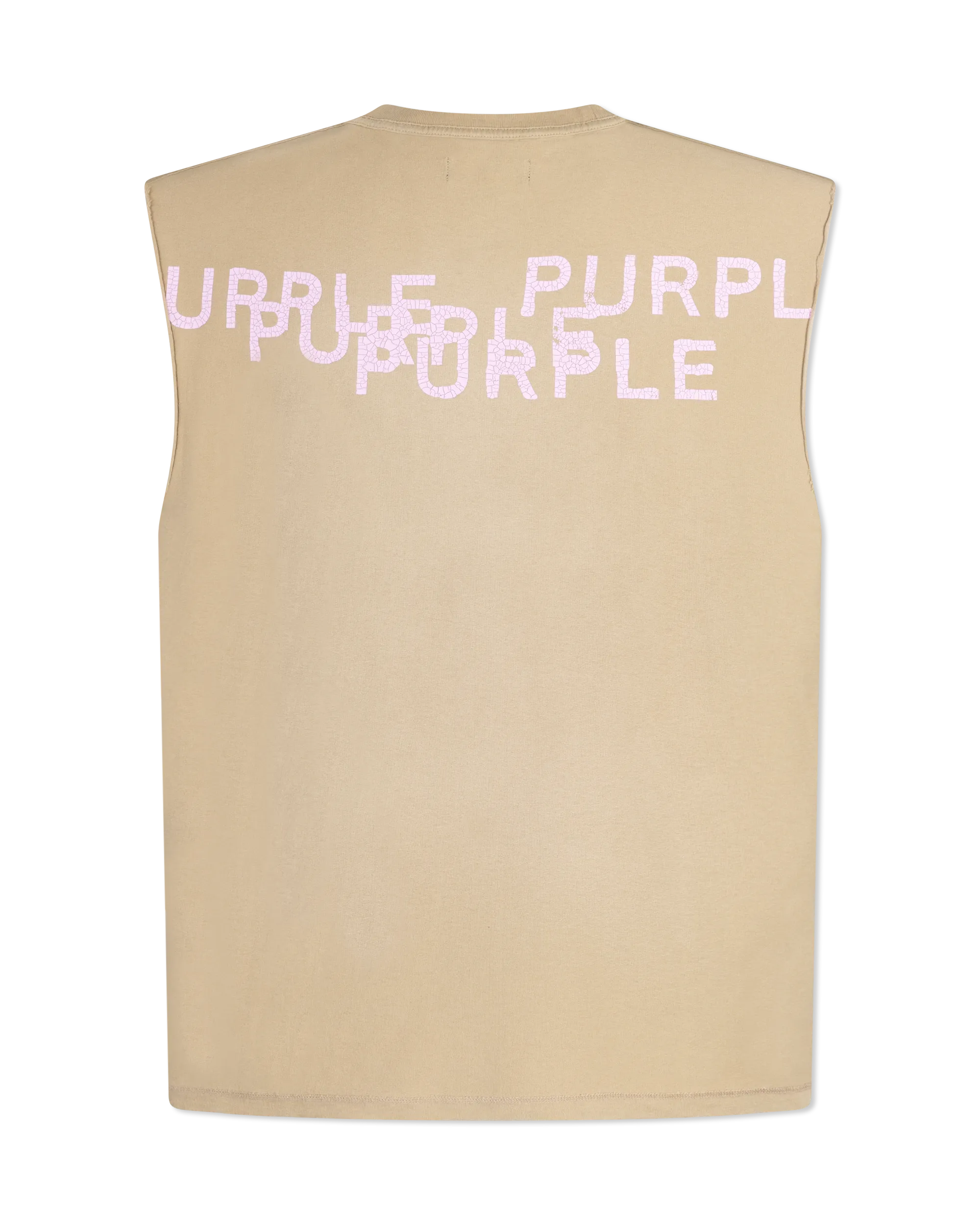 Purple Jeans Textured Jersey Sleeveless T-shirt