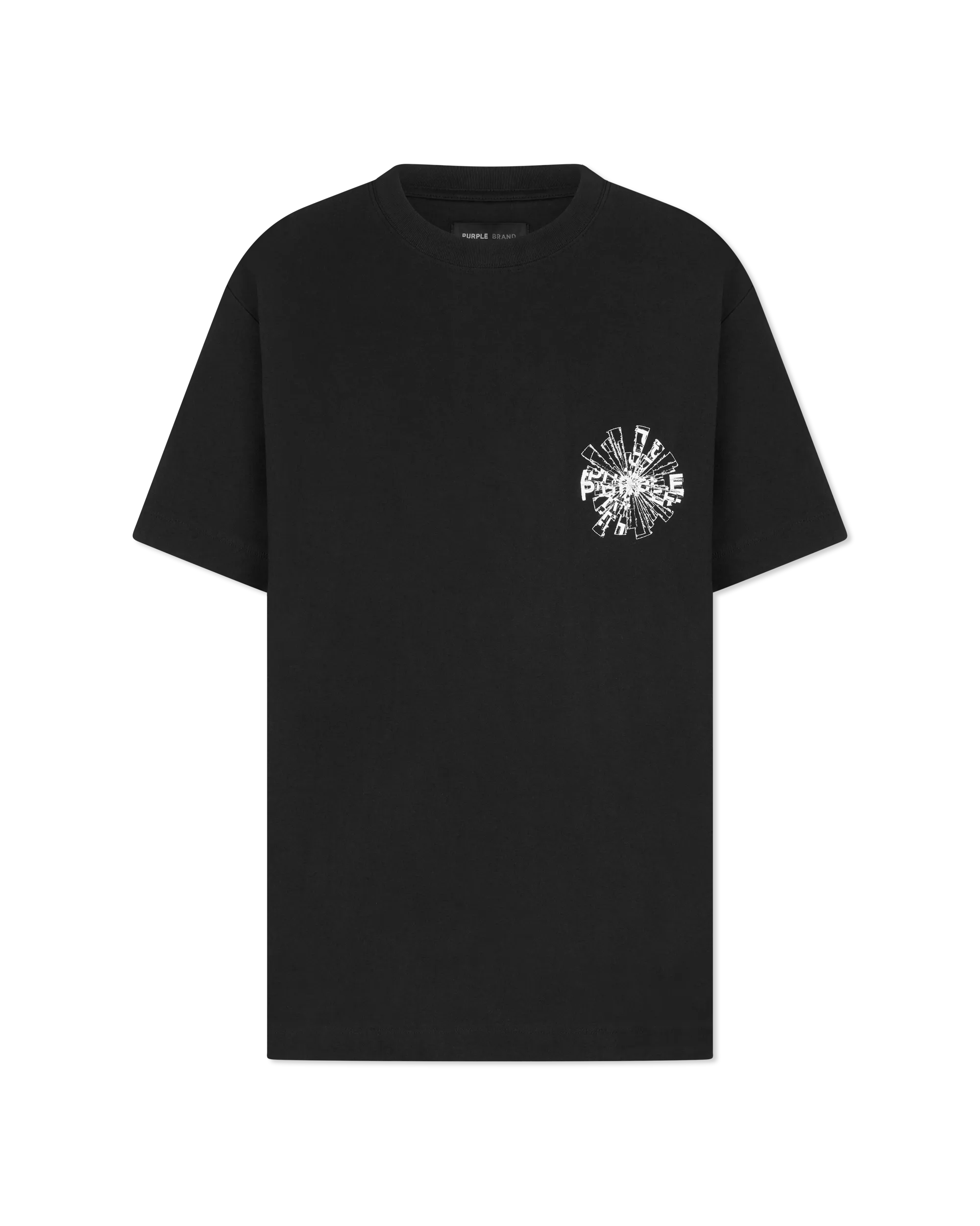 Purple Jeans Shattered Textured Jersey T-shirt