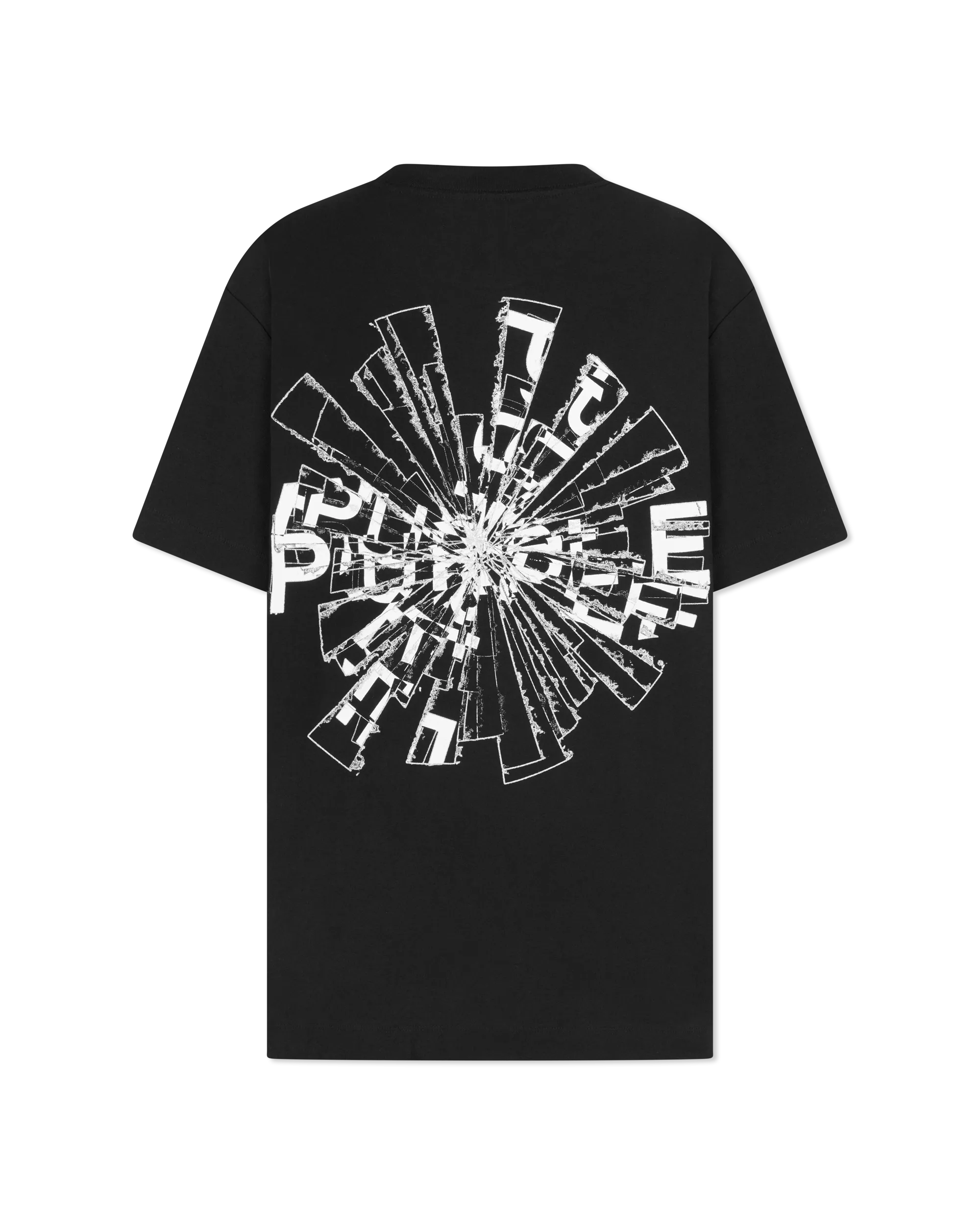 Purple Jeans Shattered Textured Jersey T-shirt