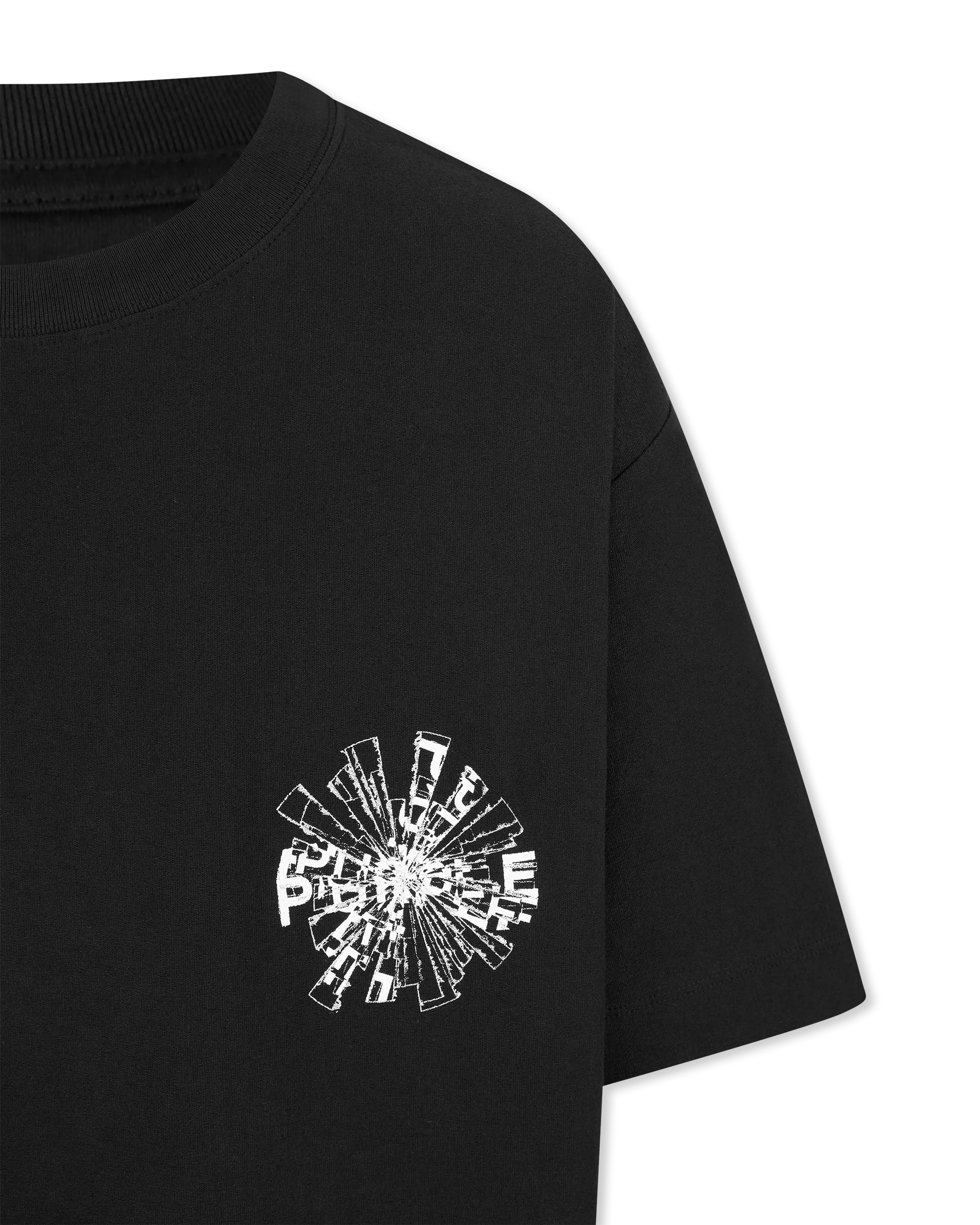 Purple Jeans Shattered Textured Jersey T-shirt