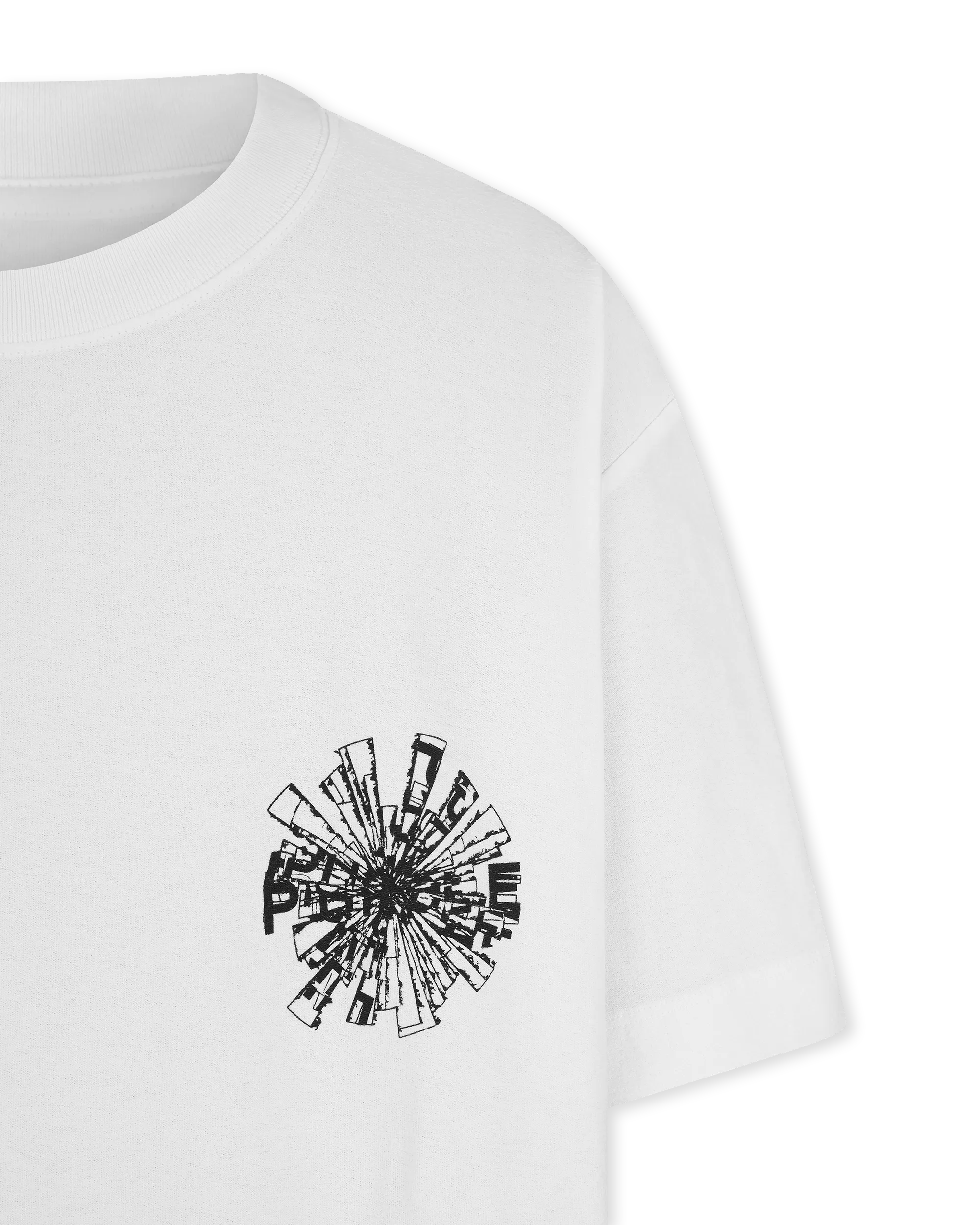 Purple Jeans Shattered Textured Jersey T-shirt