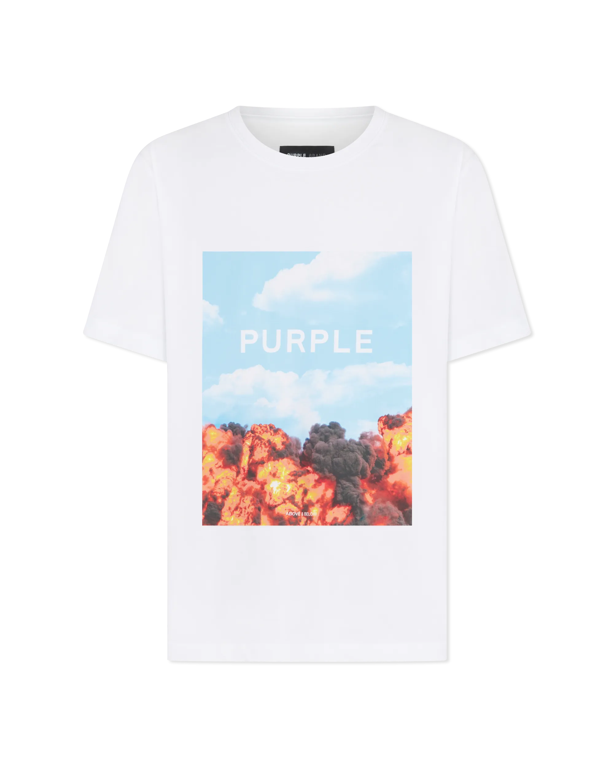 Purple Jeans Above & Below Clean Jersey T-shirt
