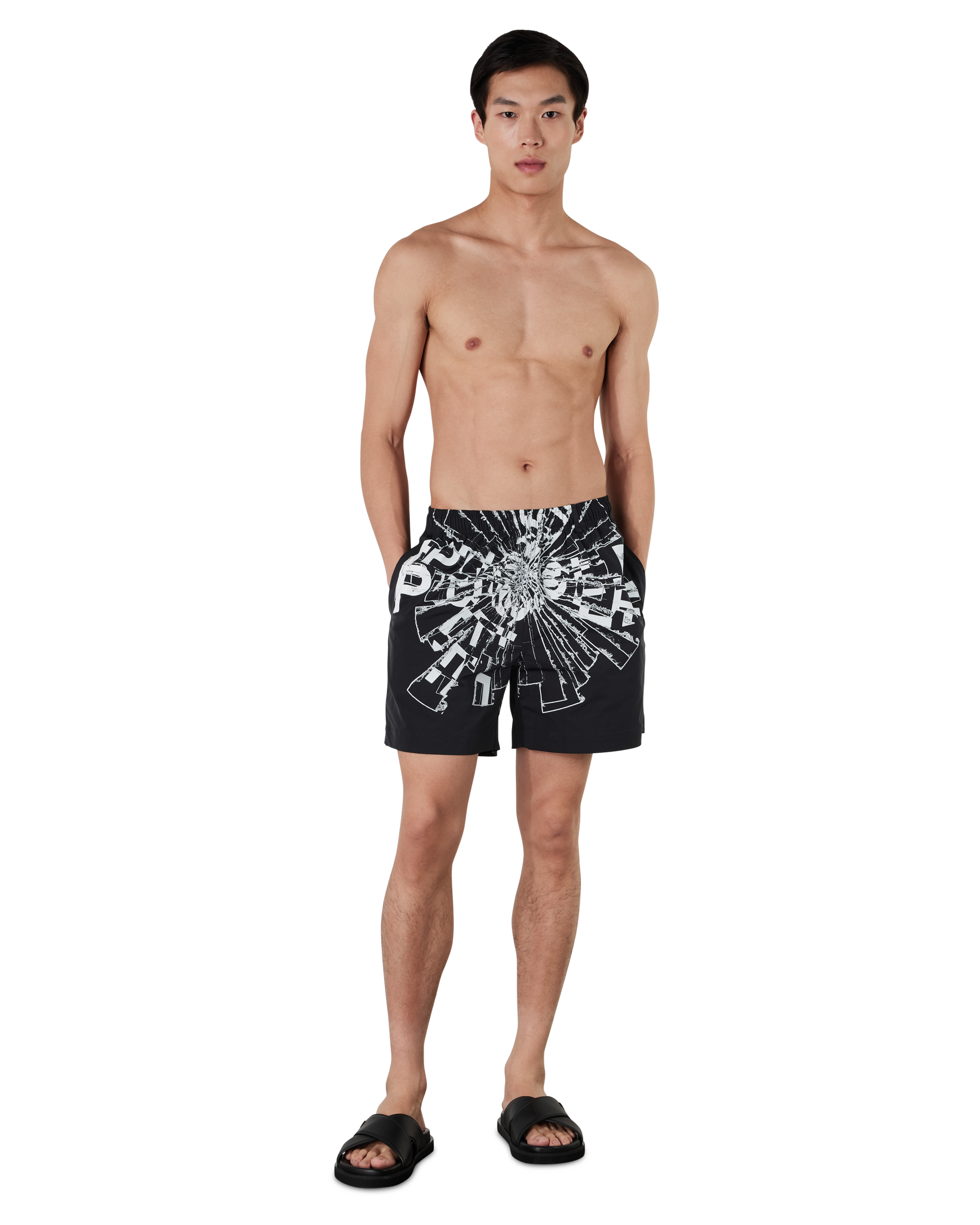 Purple Jeans Shattered Swim Shorts