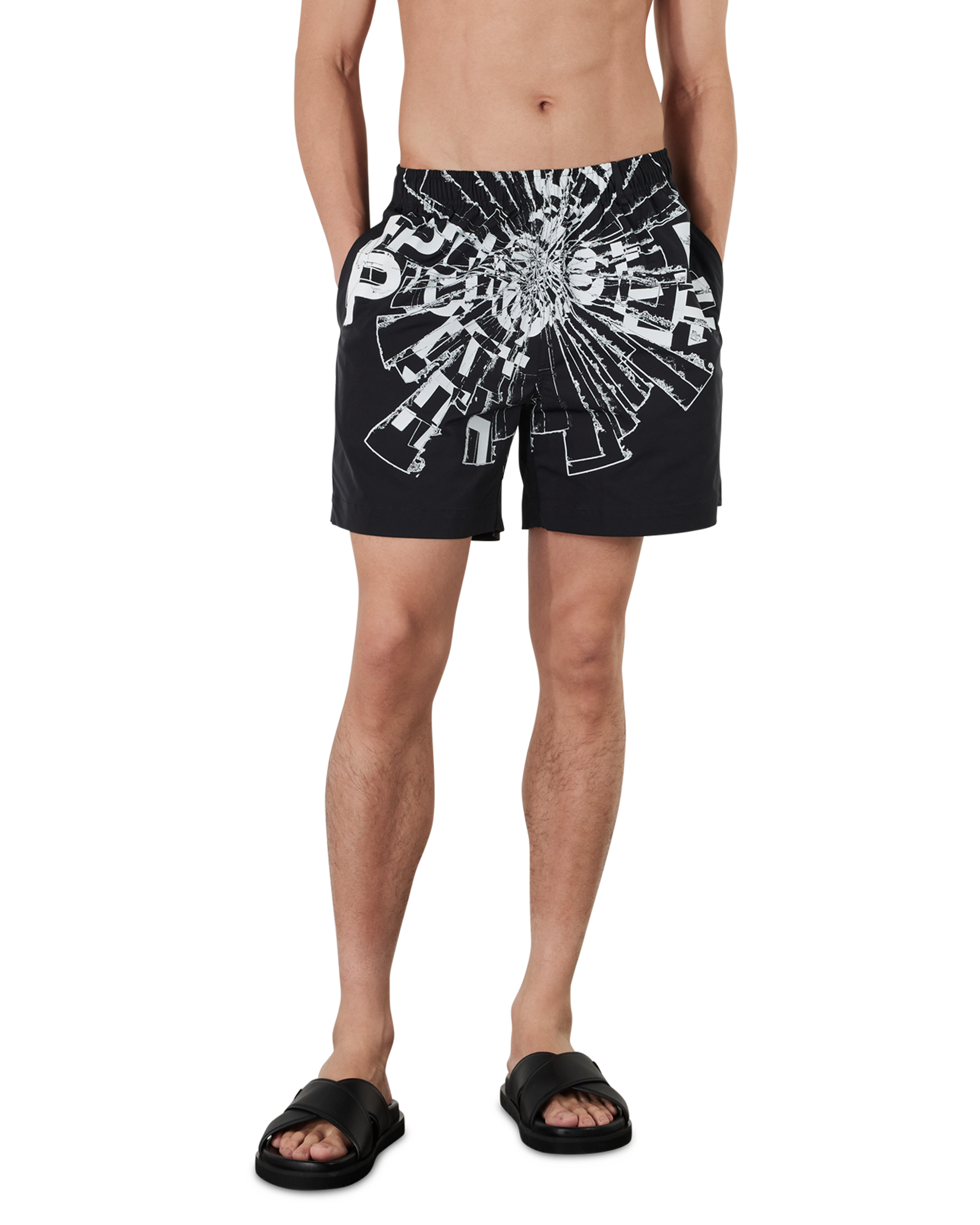 Purple Jeans Shattered Swim Shorts