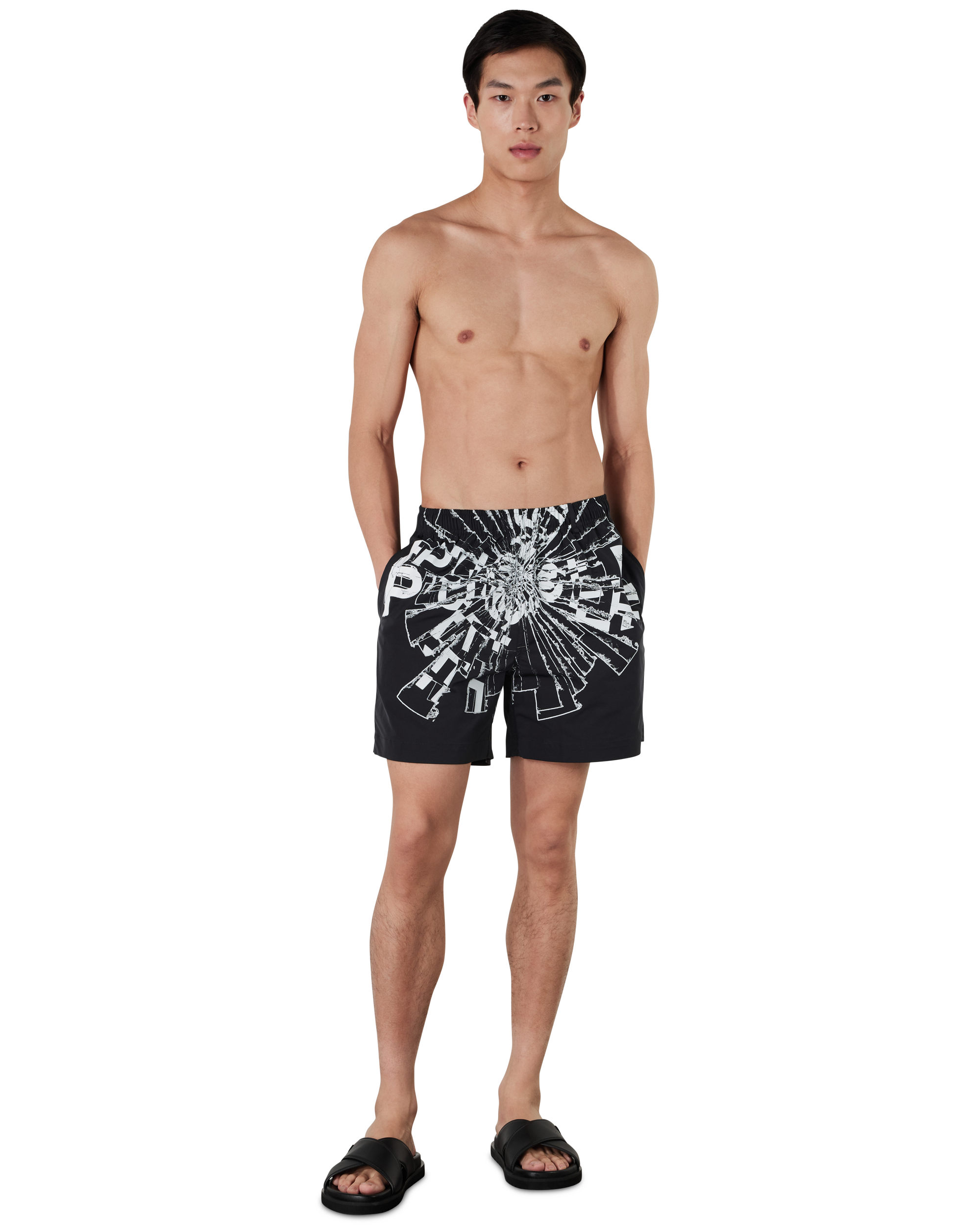 Purple Jeans Shattered Swim Shorts