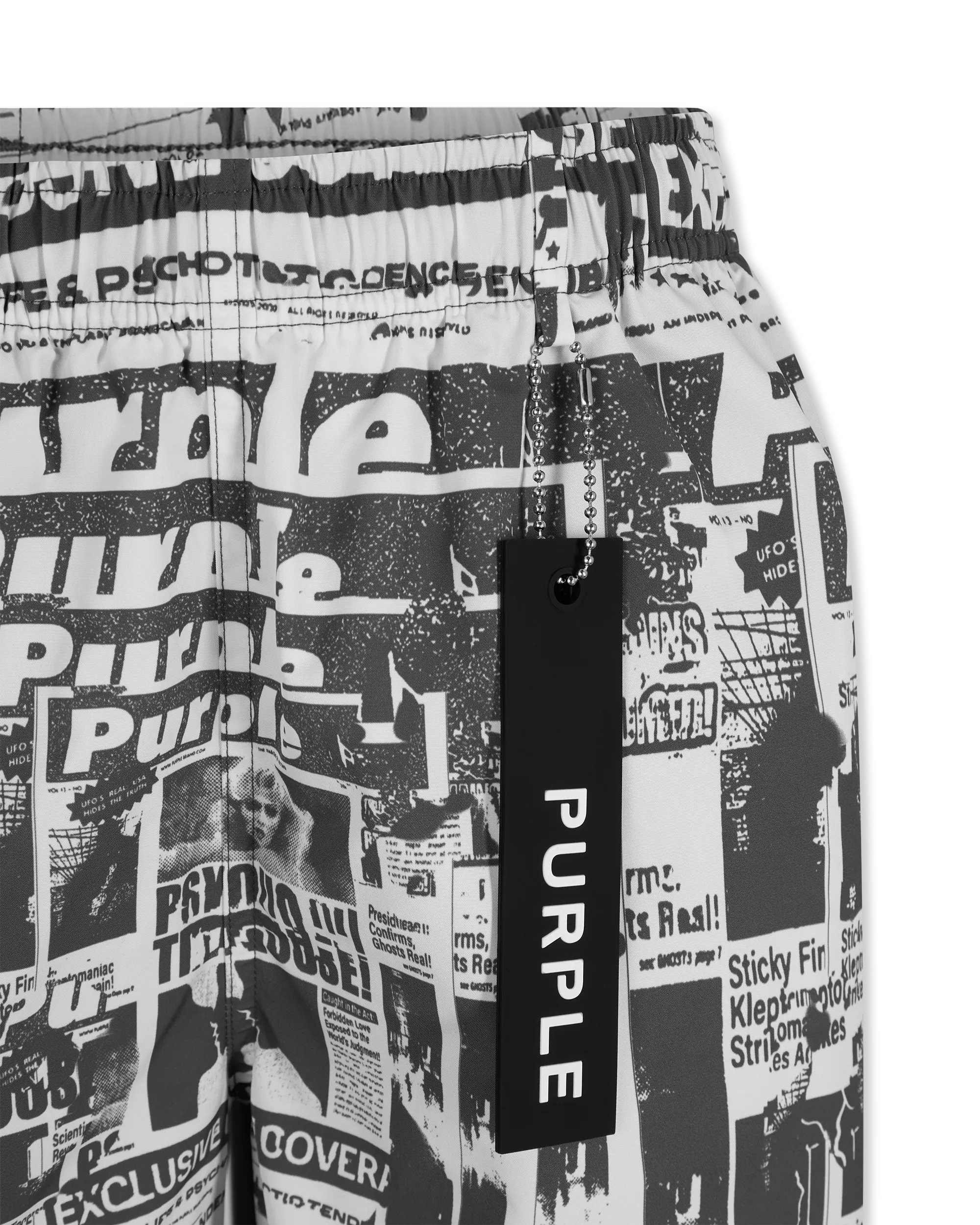 Tabloid Swim Shorts