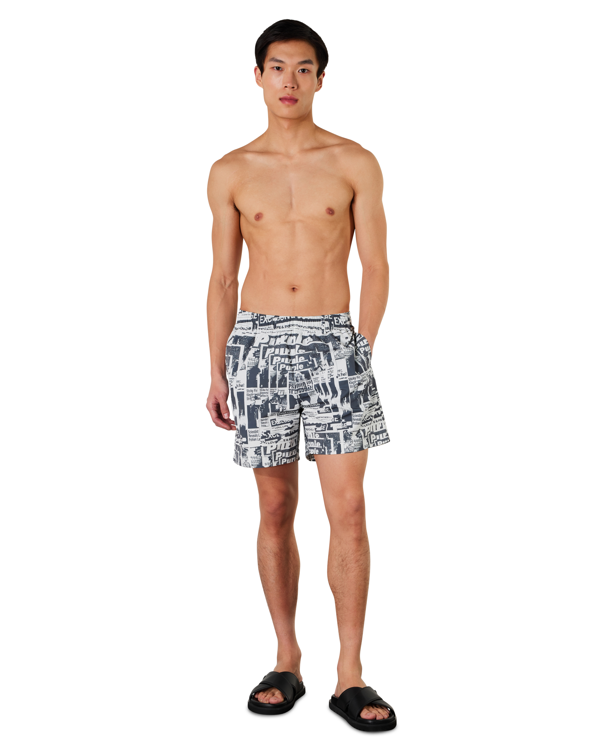 Tabloid Swim Shorts