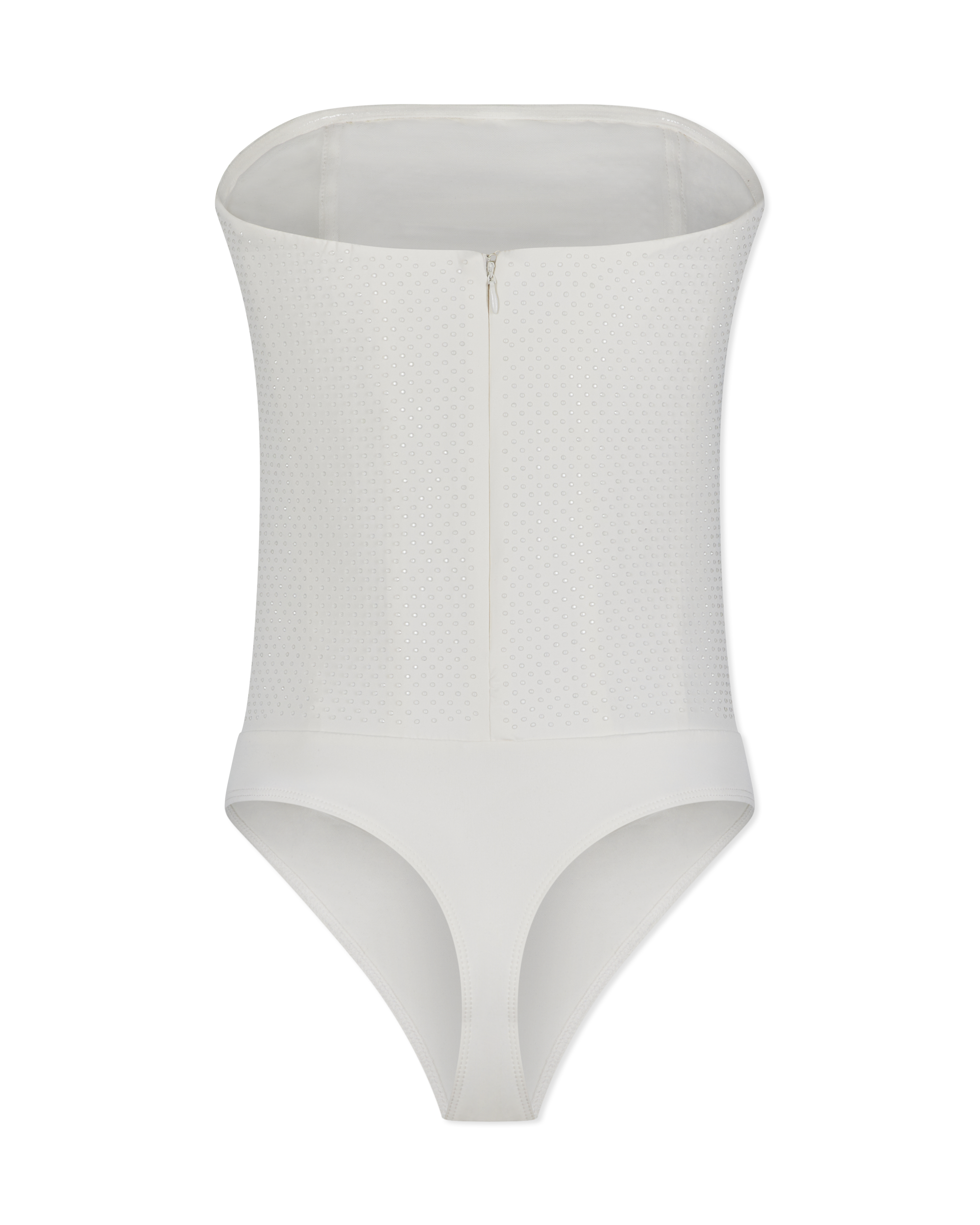 Scuba Corset Strapless Crystal Bodysuit