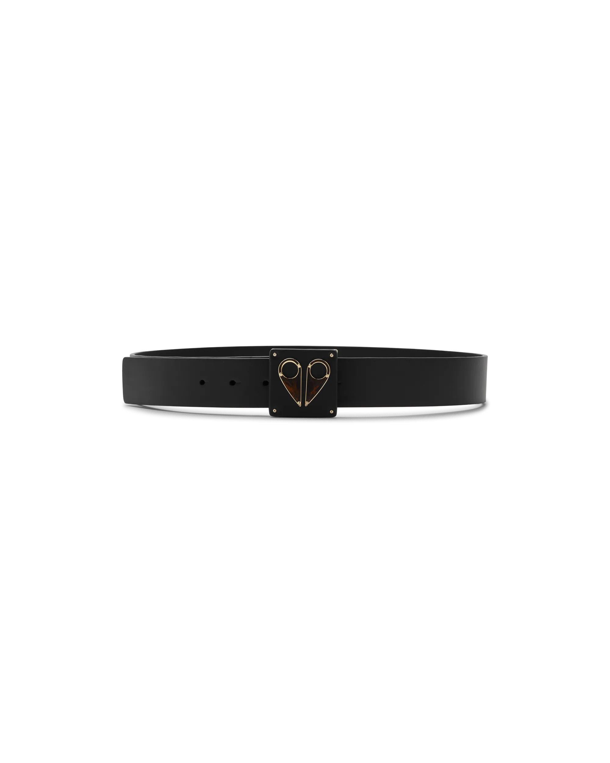 Moose Knuckles Large Logo Belt Gold