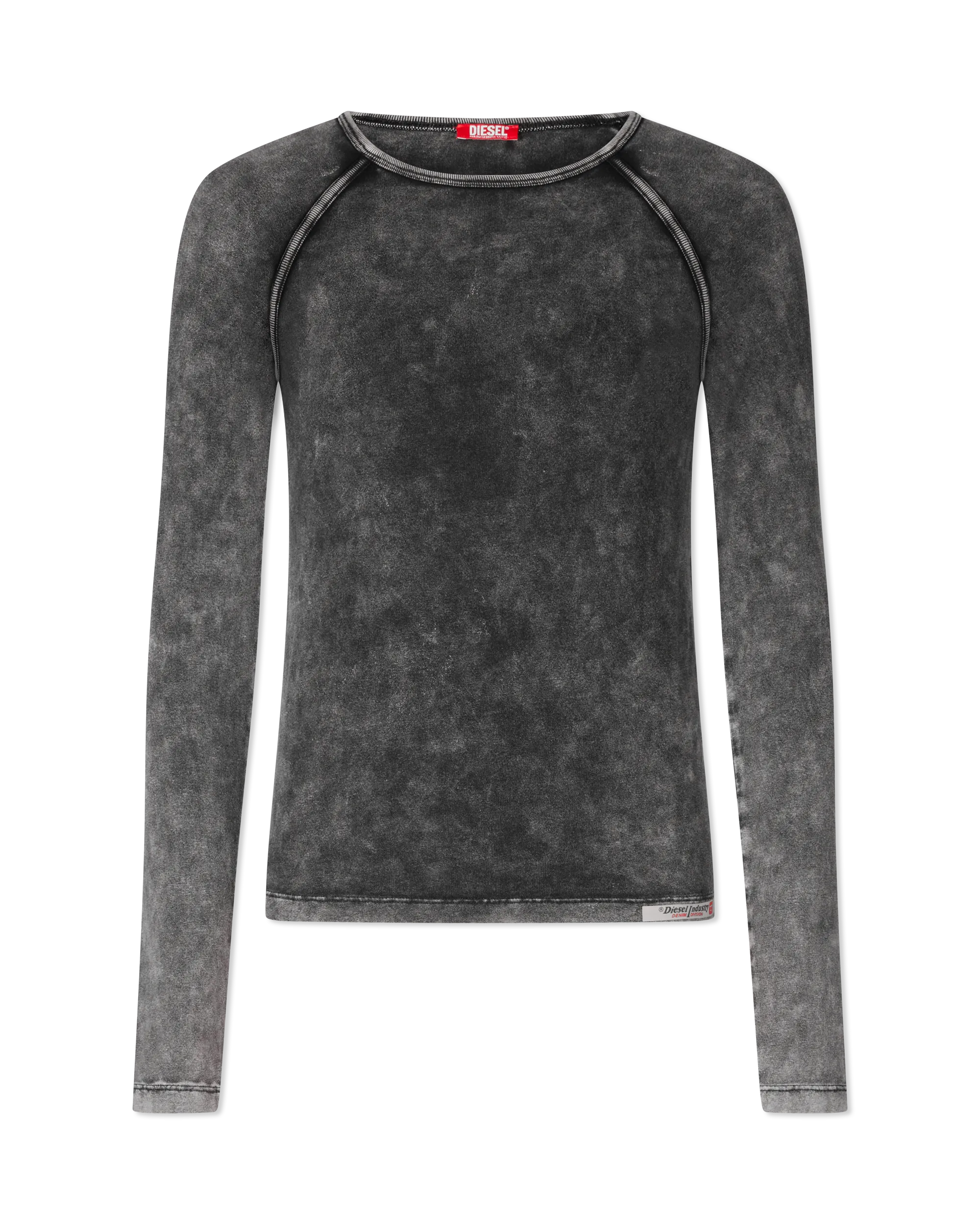 Off Black Cotton Blend Anna-DNM T-Shirt by Diesel | DIHSAN