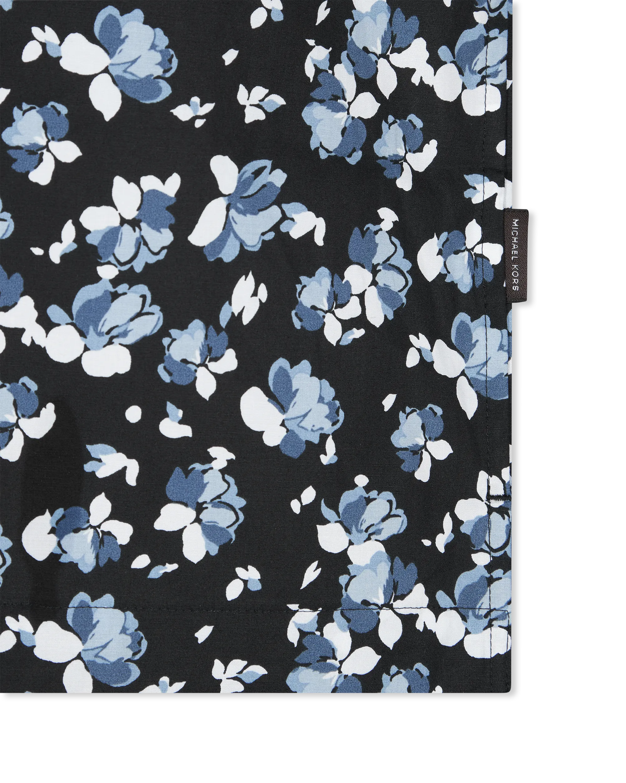 Floral Stretch Cotton Camp Shirt