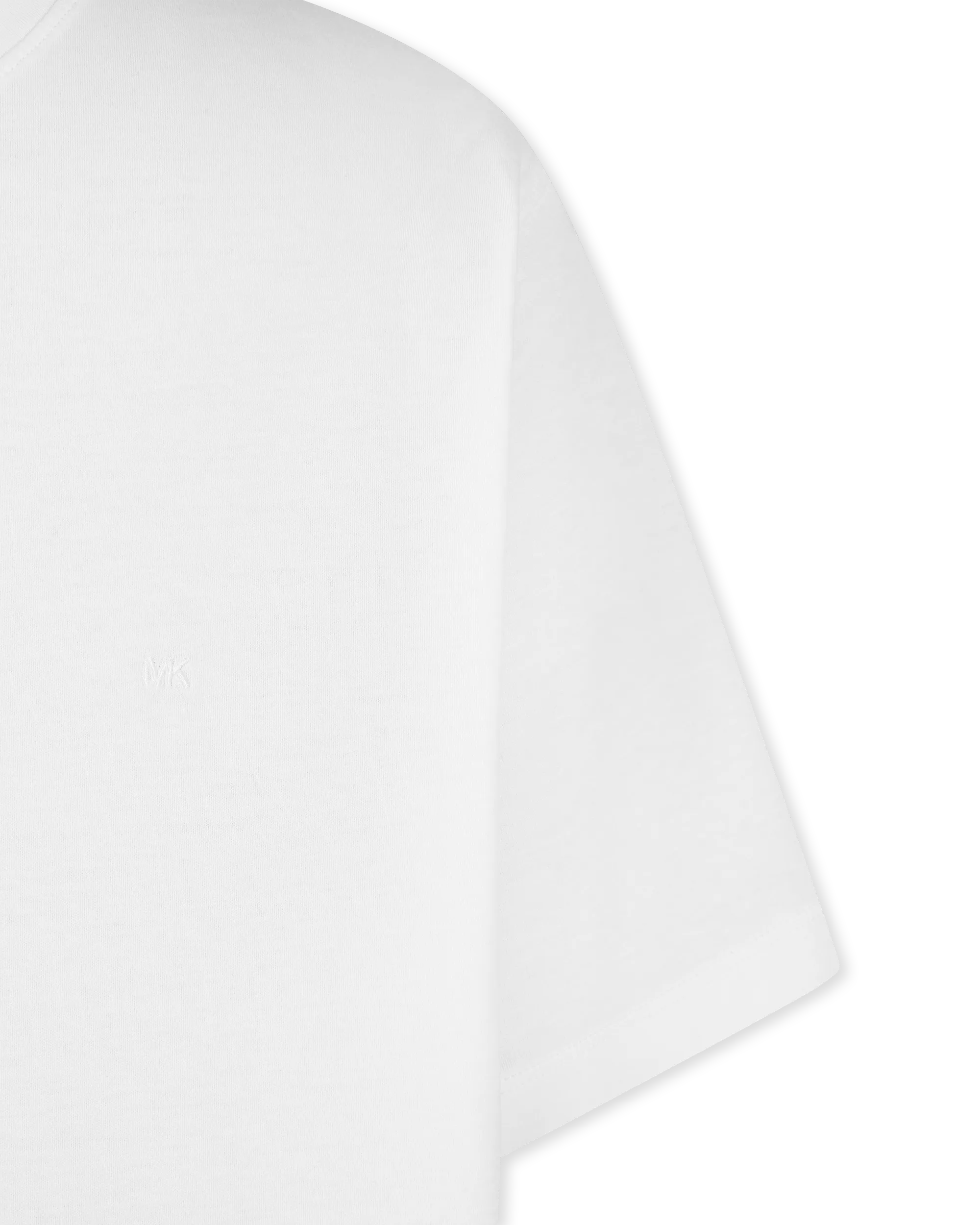 Logo Embossed Cotton T-Shirt